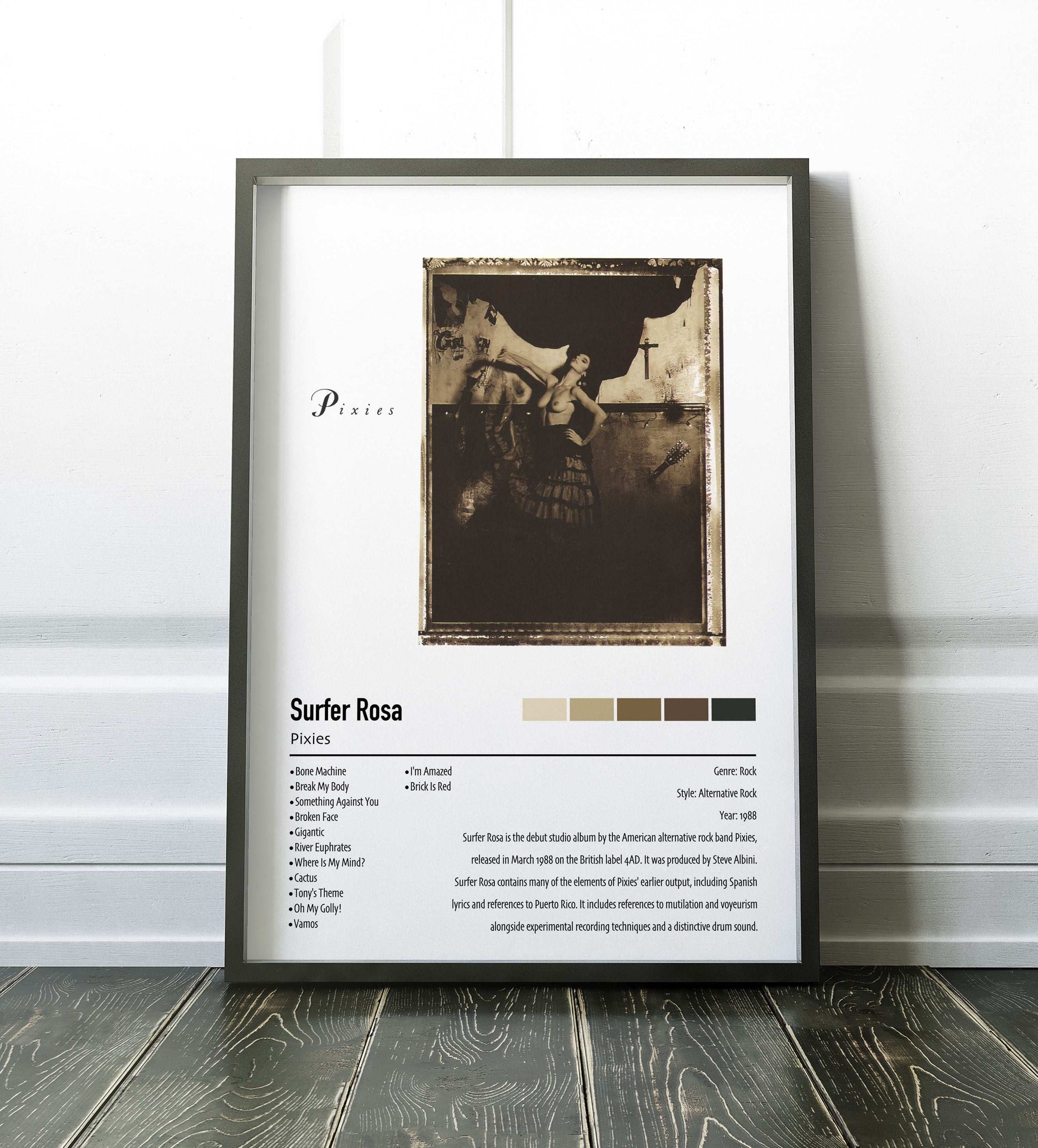 Pixies | Surfer Rosa | Custom Album Cover Poster Print