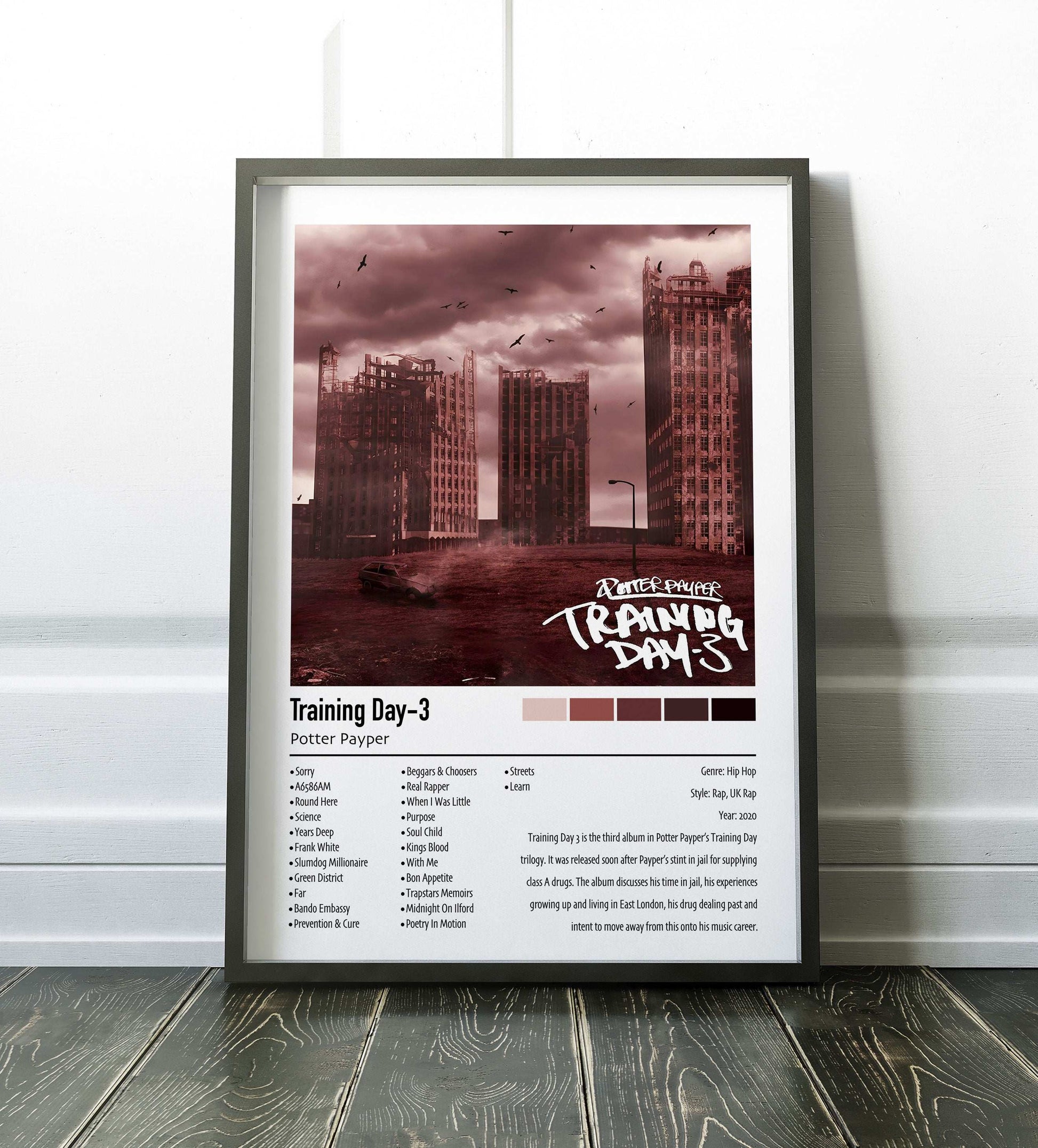 Potter Payper | Training Day-3 | Custom Album Cover Poster Print