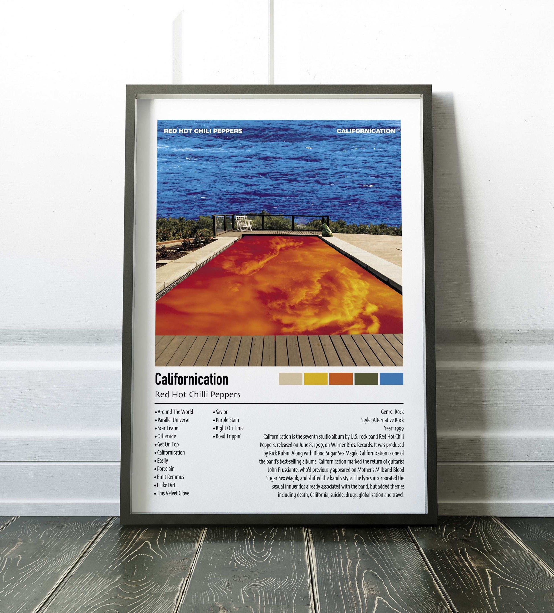 Red Hot Chilli Peppers | Californication | Custom Album Cover Poster Print