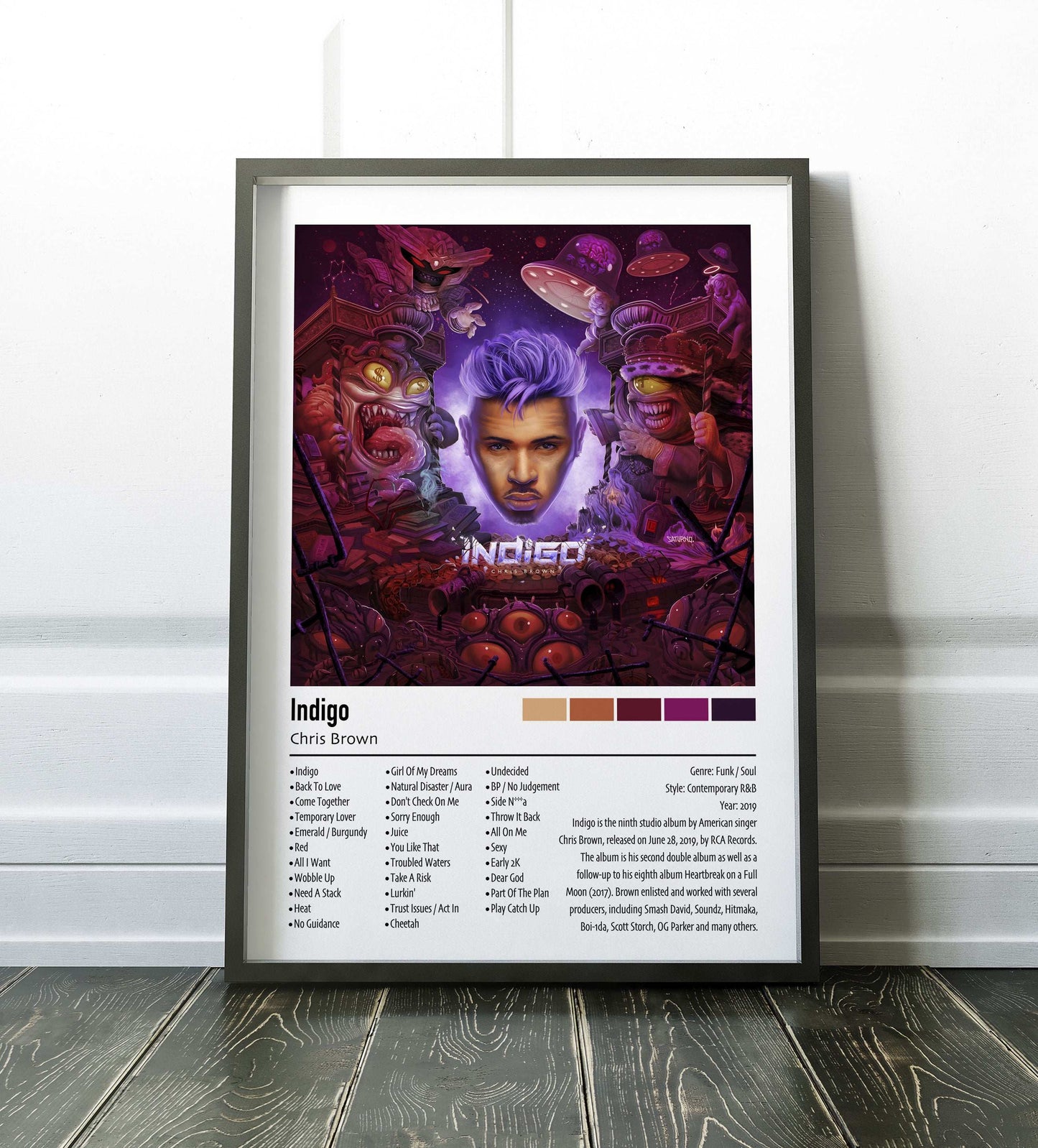 Chris Brown | Indigo | Custom Album Cover Poster Print
