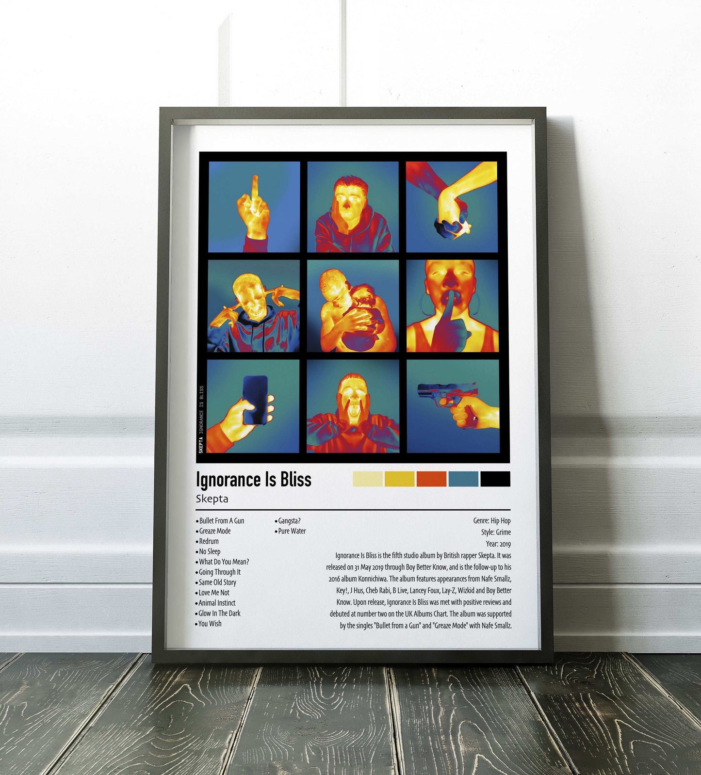 Skepta | Ignorance Is Bliss | Custom Album Cover Poster Print