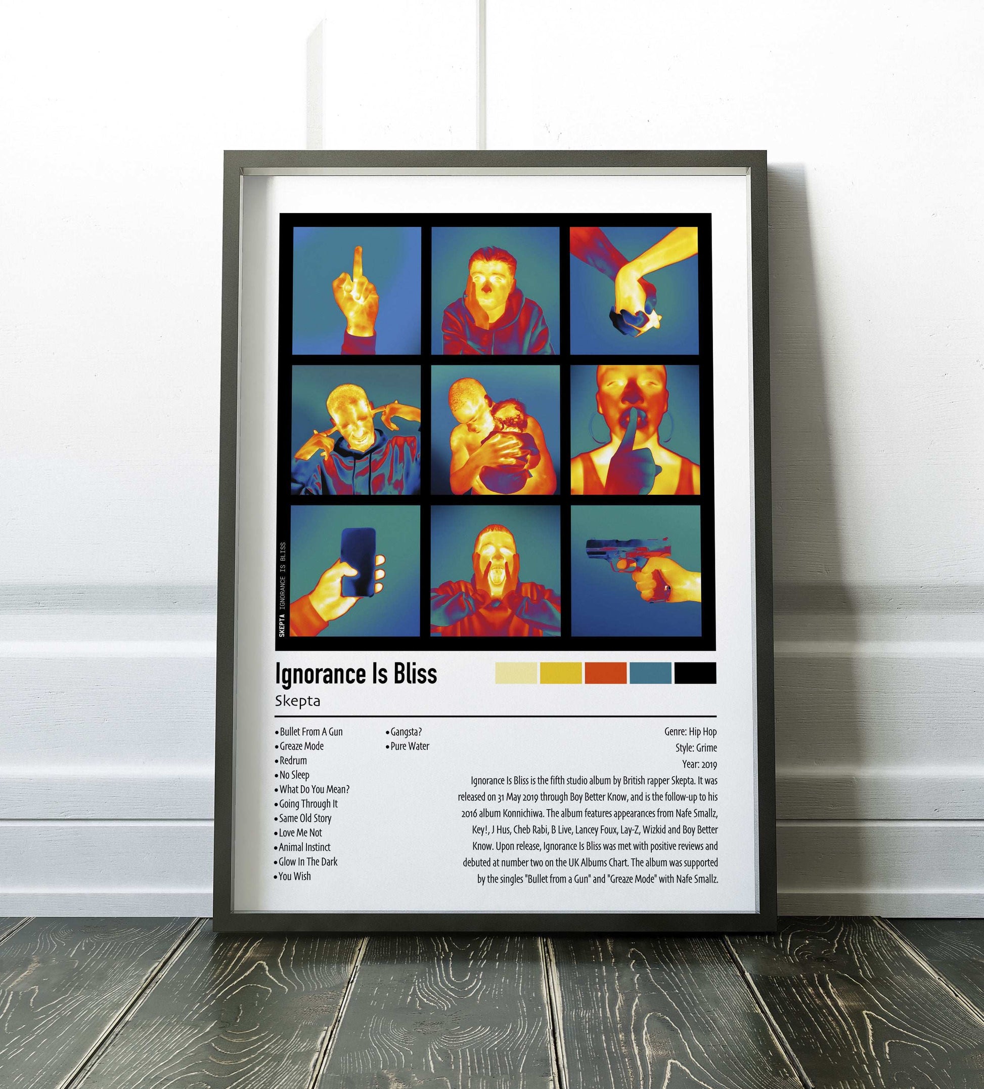 Skepta | Ignorance Is Bliss | Custom Album Cover Poster Print