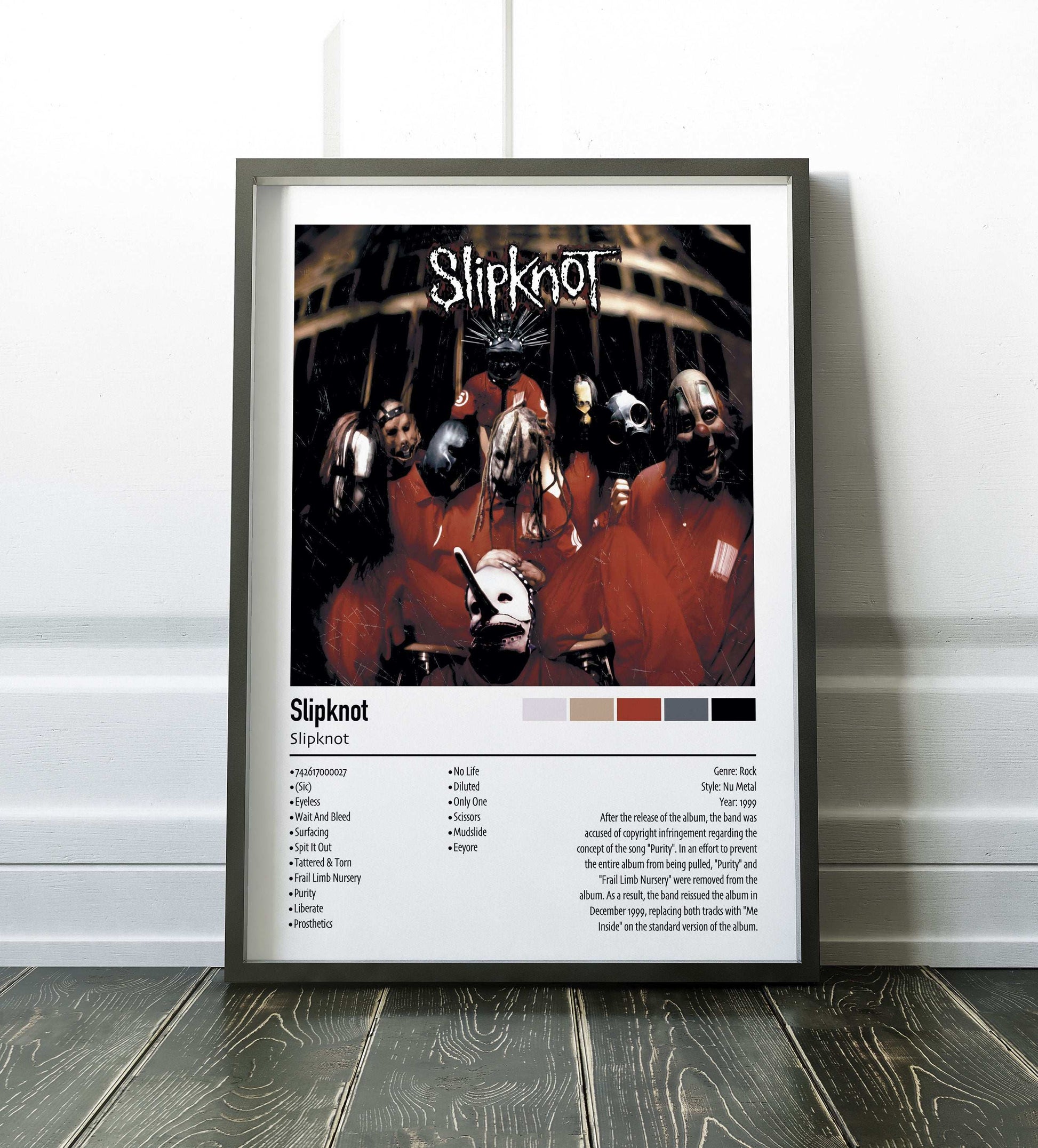Slipknot | Slipknot | Custom Album Cover Poster Print