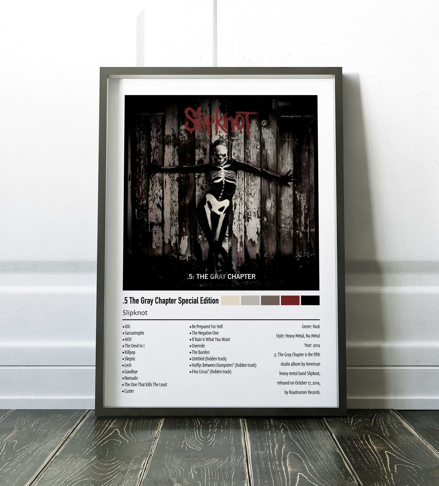 Slipknot | .5 The Gray Chapter Special Edition | Custom Album Cover Poster Print