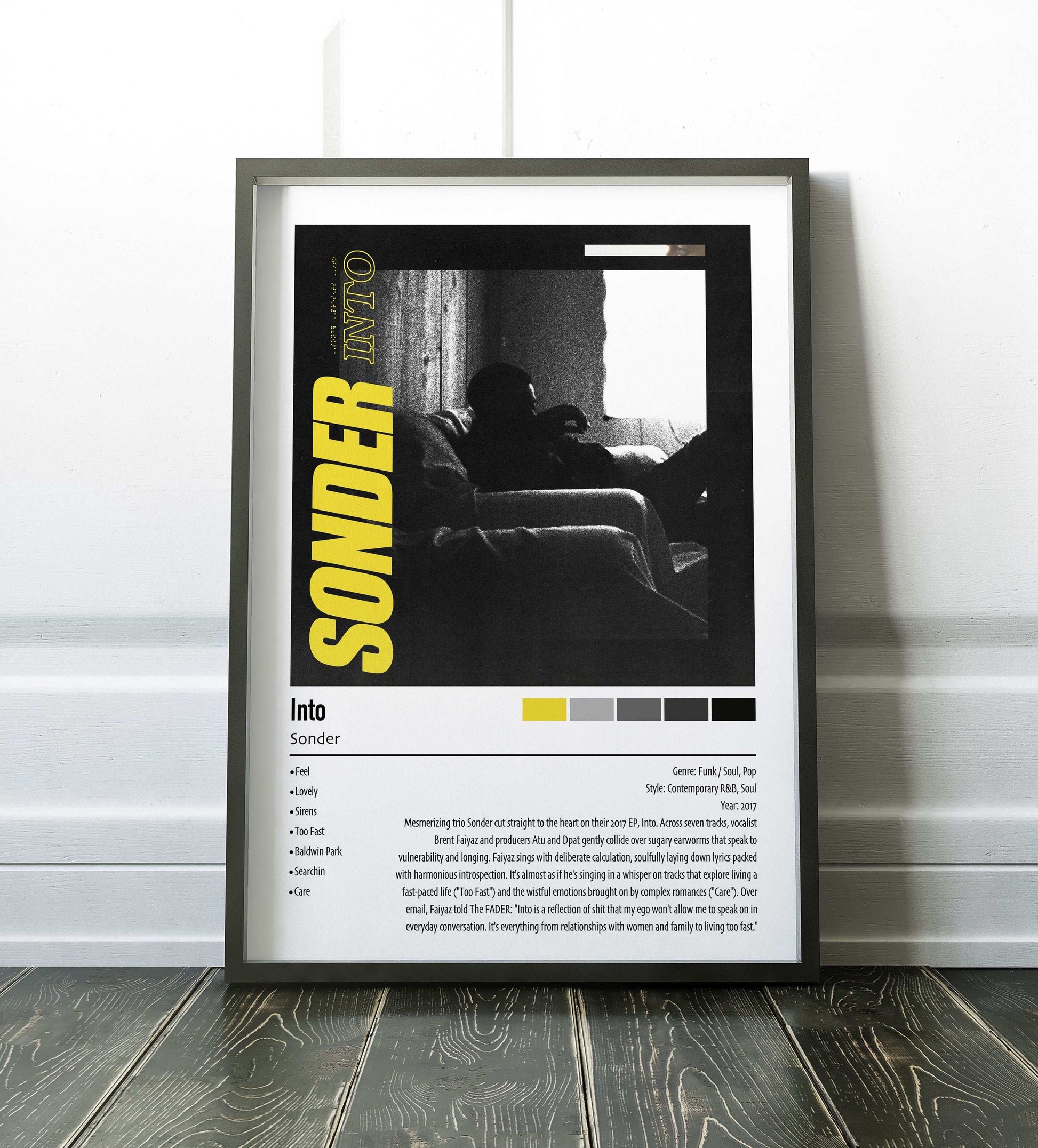 Sonder | Into | Custom Album Cover Poster Print