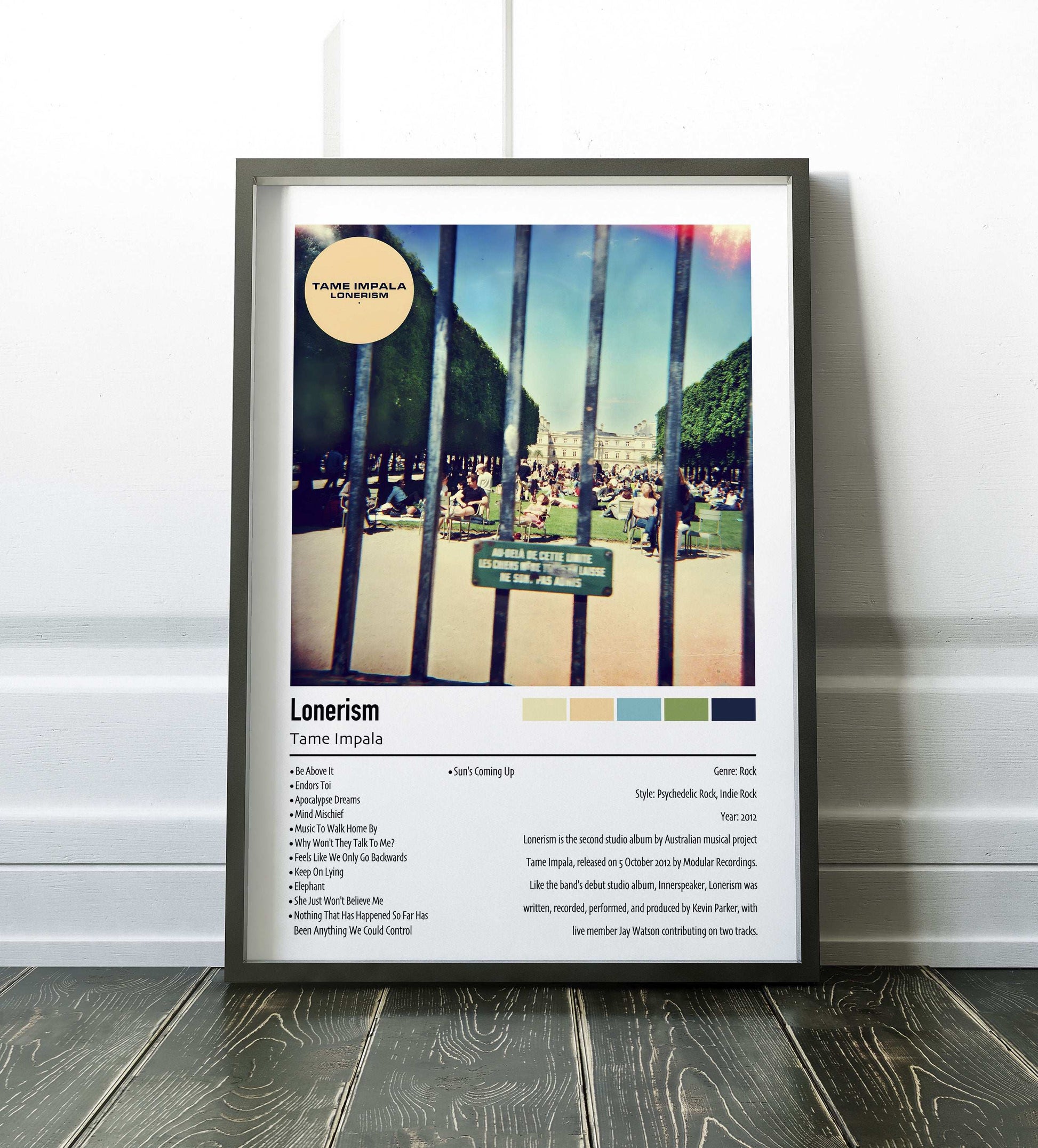 Tame Impala | Lonerism | Custom Album Cover Poster Print