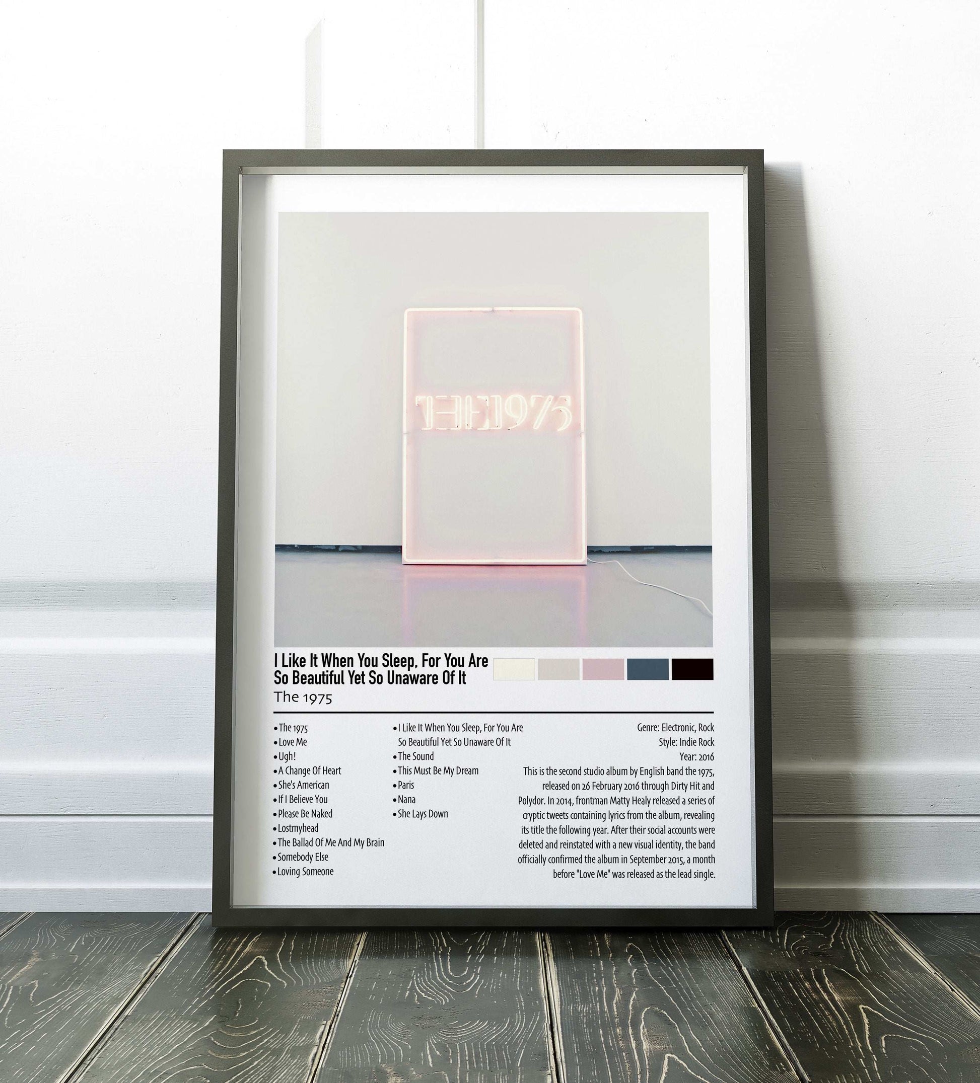 The 1975 | I Like It When You Sleep, For You Are So Beautiful Yet So Unaware Of It | Custom Album Cover Poster Print
