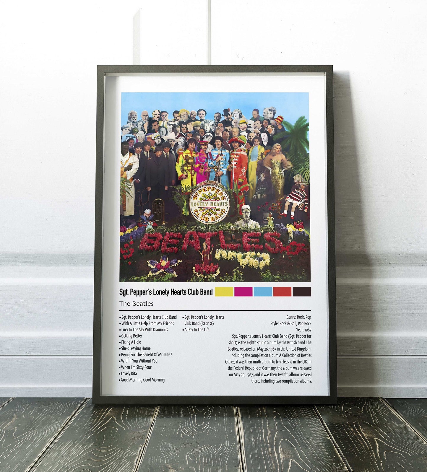 The Beatles | Sgt. Pepper's Lonely Hearts Club Band | Custom Album Cover Poster Print