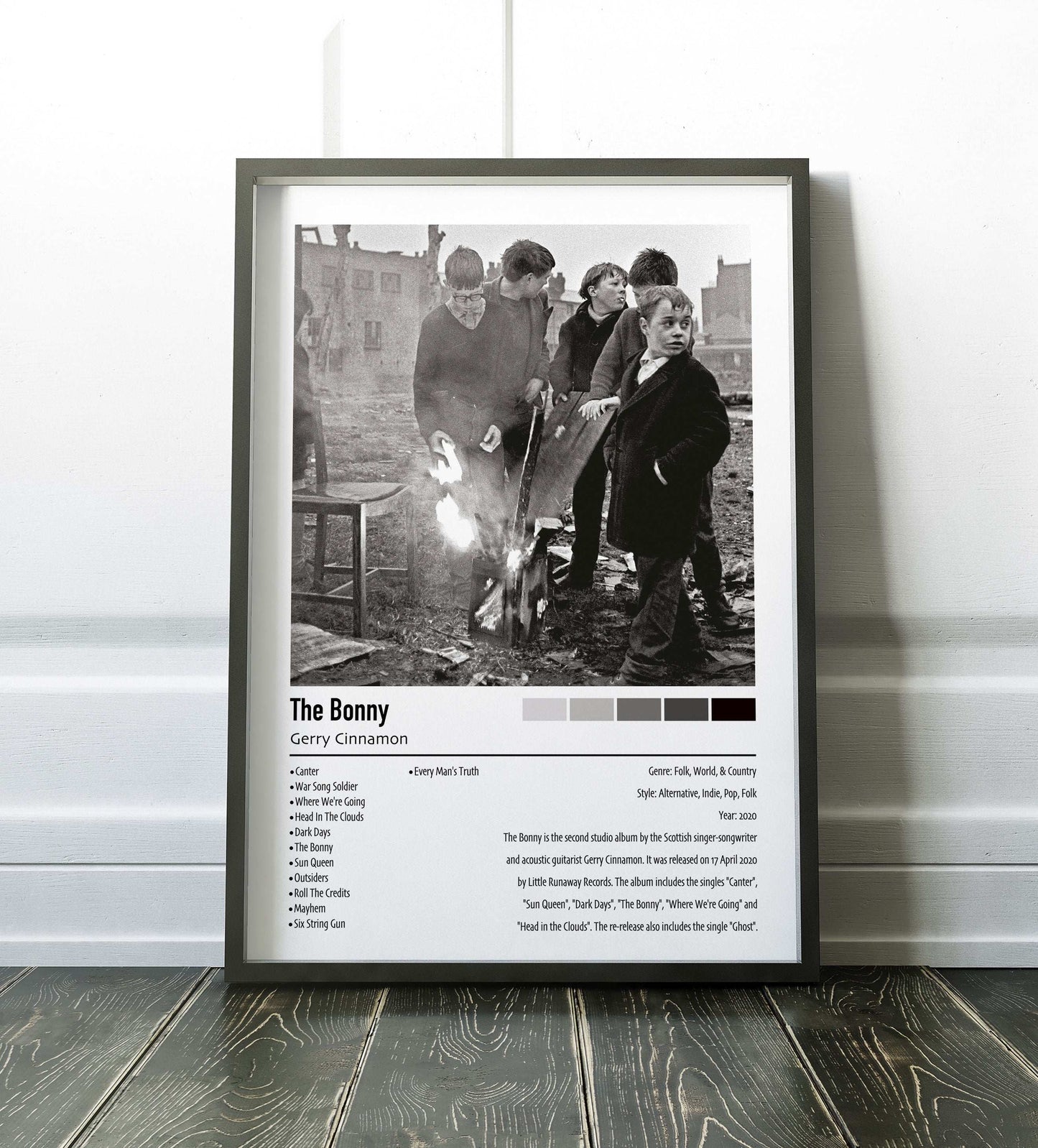 Gerry Cinnamon | The Bonny | Custom Album Cover Poster Print