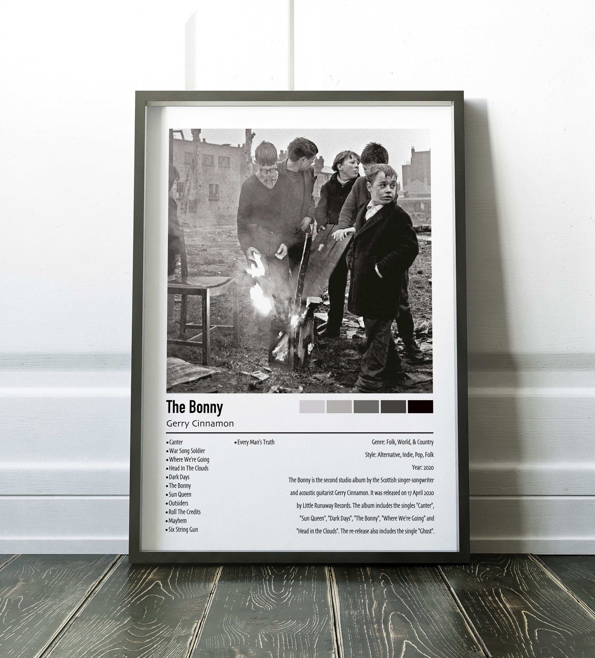 Gerry Cinnamon | The Bonny | Custom Album Cover Poster Print