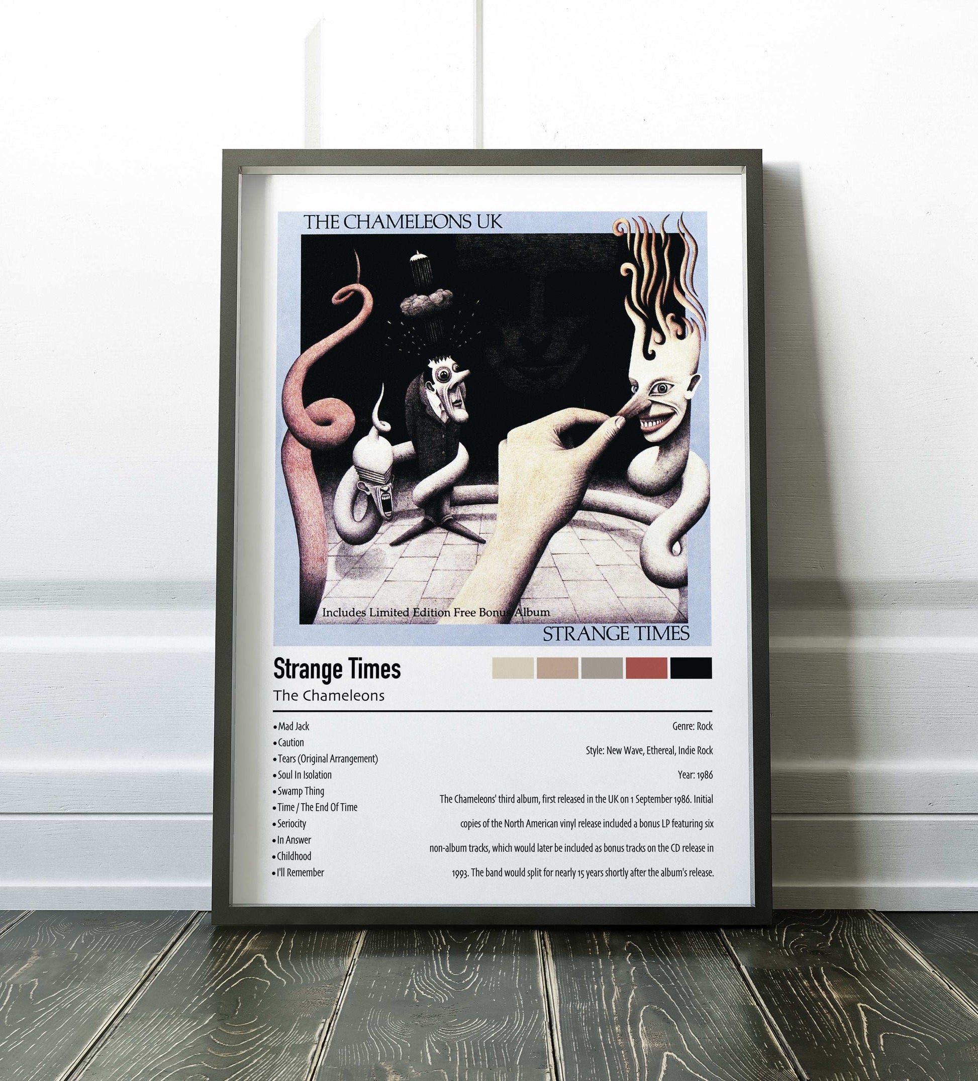 The Chameleons | Strange Times | Custom Album Cover Poster Print