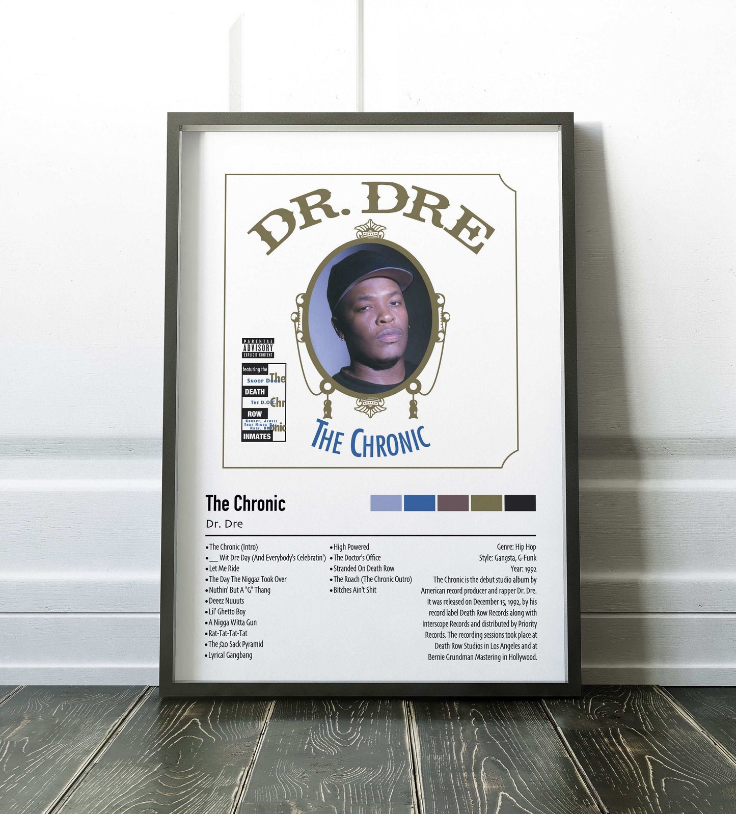 Dr. Dre | The Chronic | Custom Album Cover Poster Print