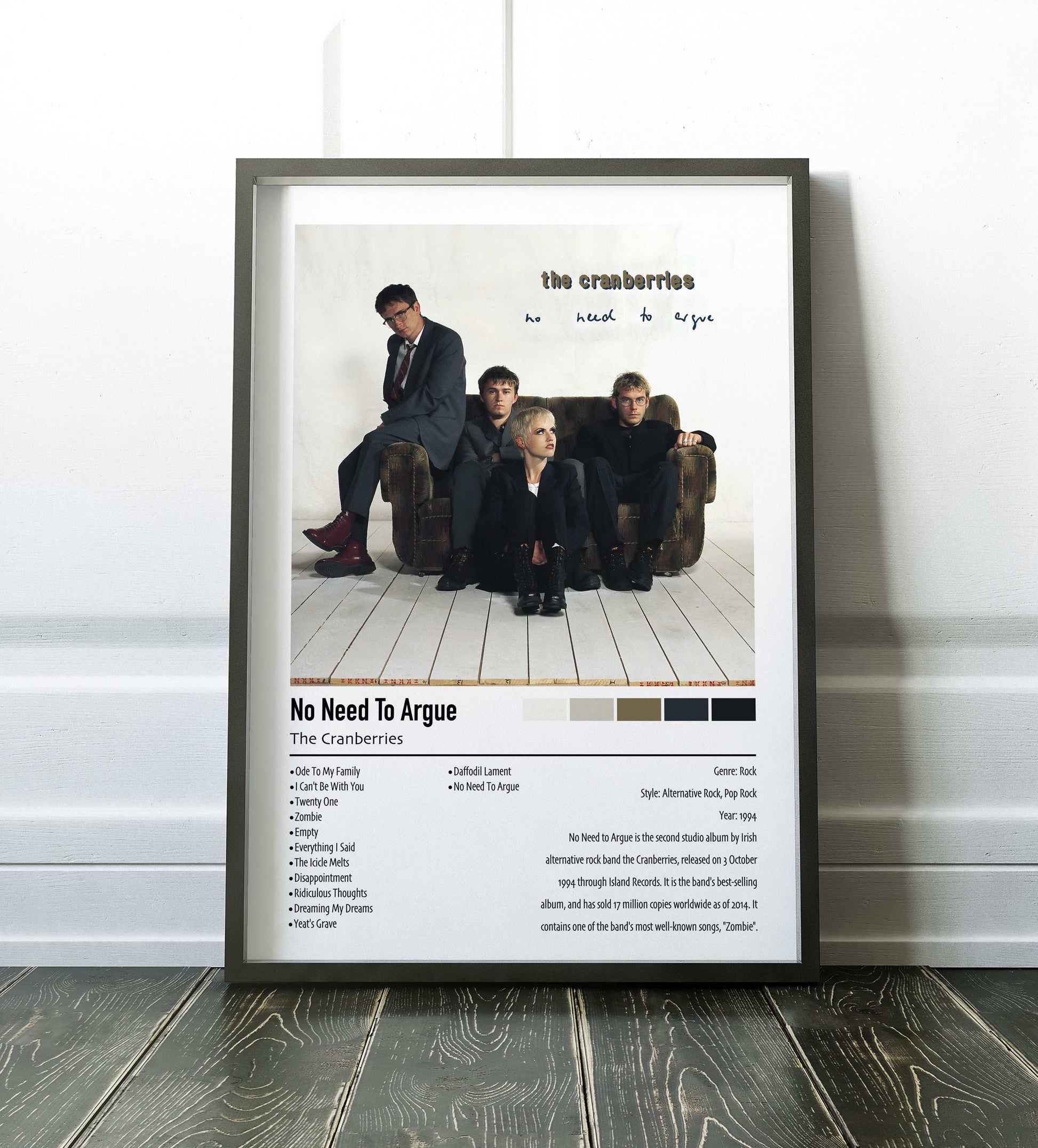 The Cranberries | No Need To Argue | Custom Album Cover Poster Print