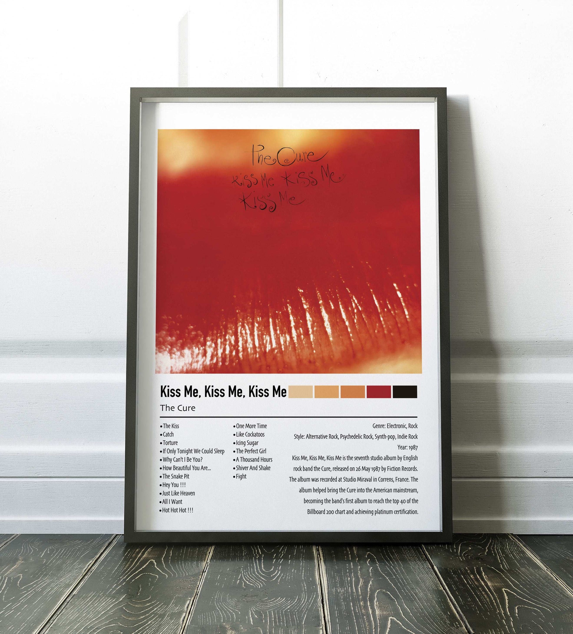 The Cure | Kiss Me, Kiss Me, Kiss Me | Custom Album Cover Poster Print