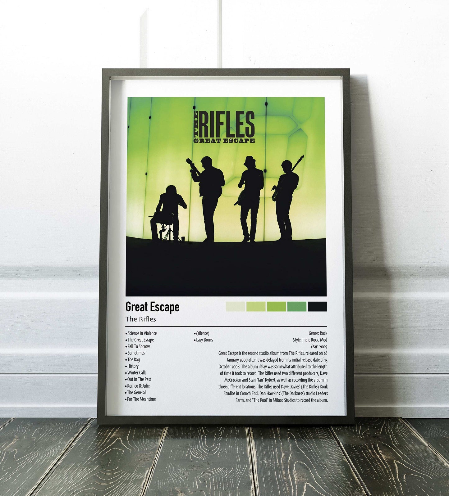 The Rifles | Great Escape | Custom Album Cover Poster Print