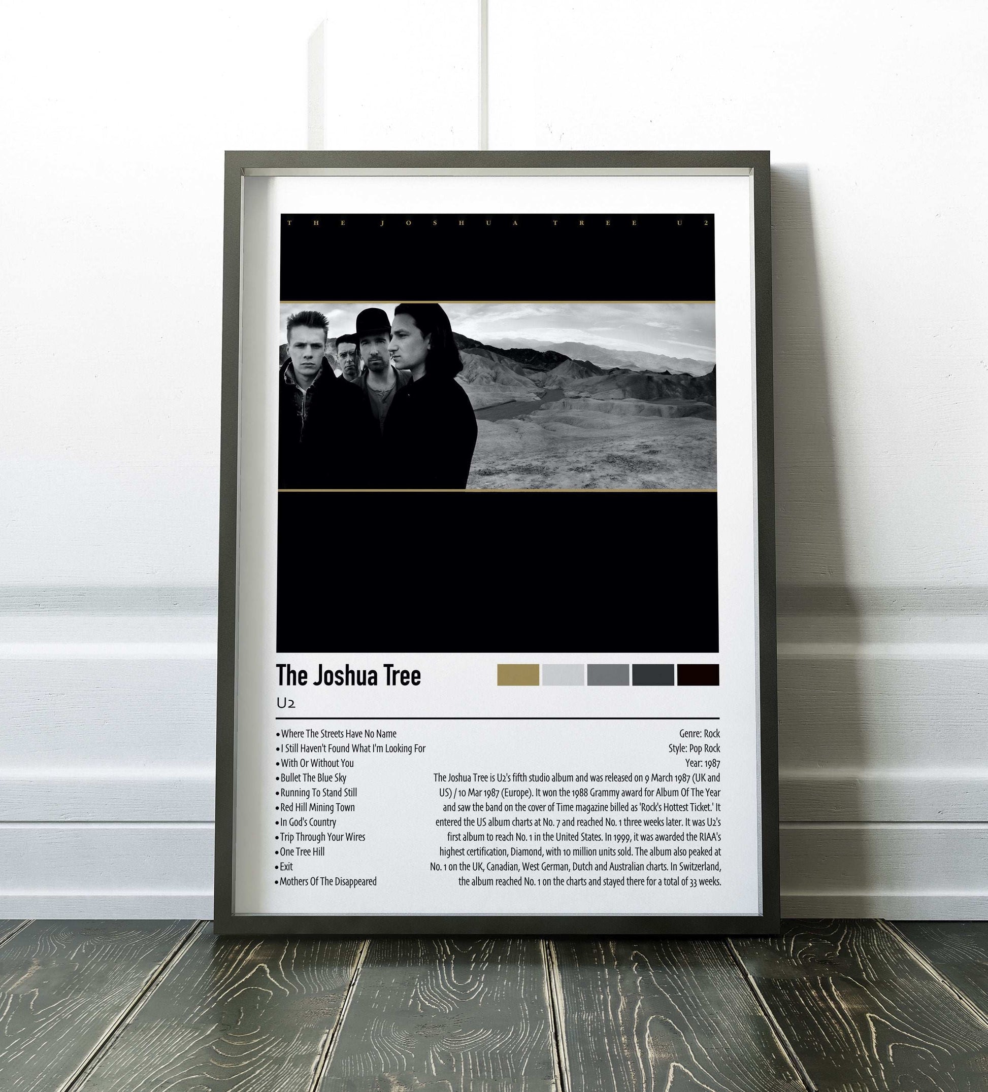 U2 | The Joshua Tree | Custom Album Cover Poster Print