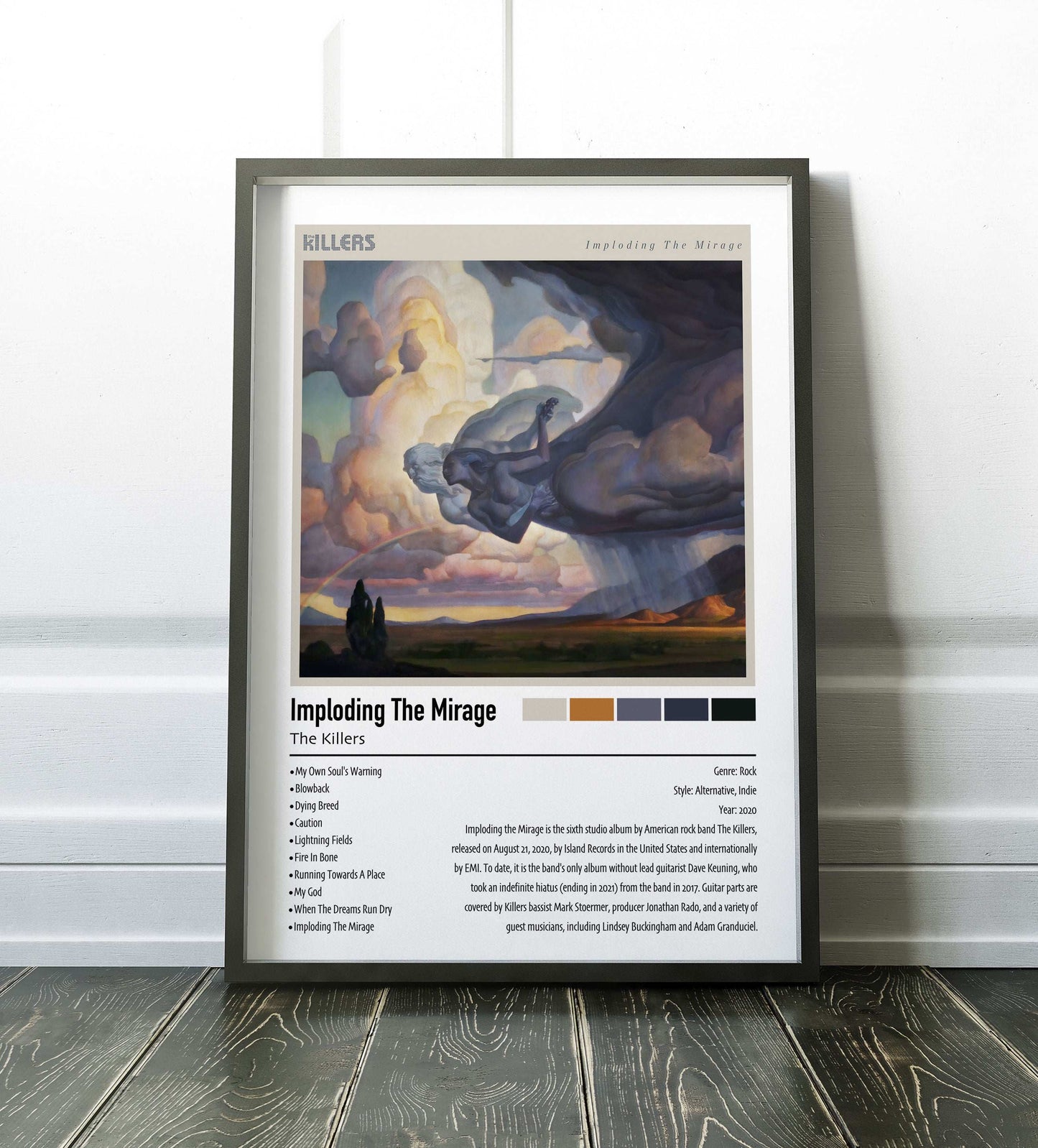 The Killers | Imploding The Mirage | Custom Album Cover Poster Print