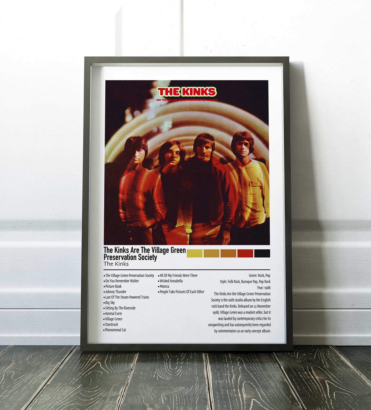 The Kinks | The Kinks Are The Village Green Preservation Society | Custom Album Cover Poster Print