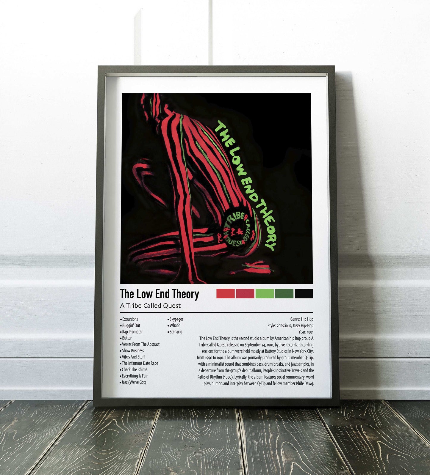 A Tribe Called Quest | The Low End Theory | Custom Album Cover Poster Print