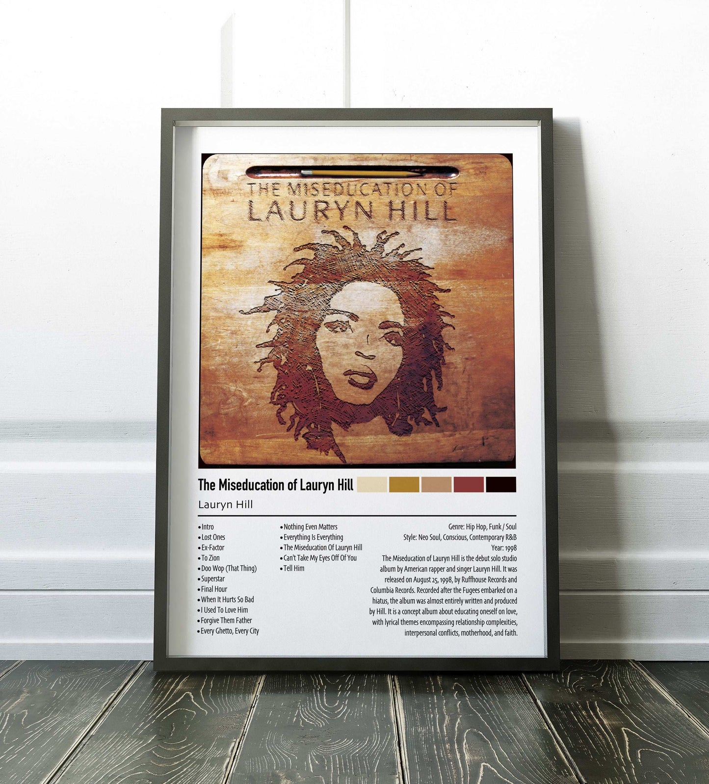 Lauryn Hill | The Miseducation of Lauryn Hill | Custom Album Cover Poster Print