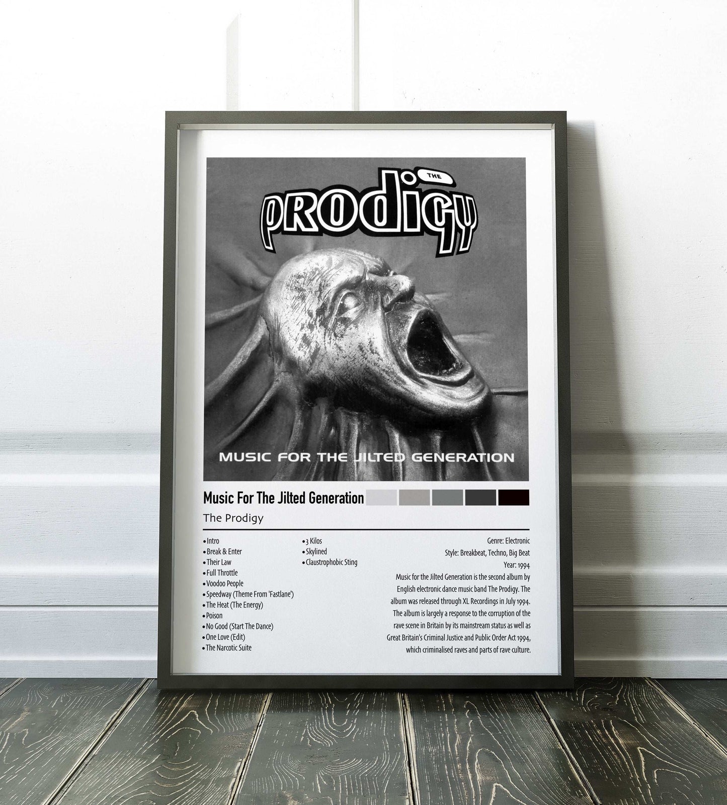 The Prodigy | Music For The Jilted Generation | Custom Album Cover Poster Print