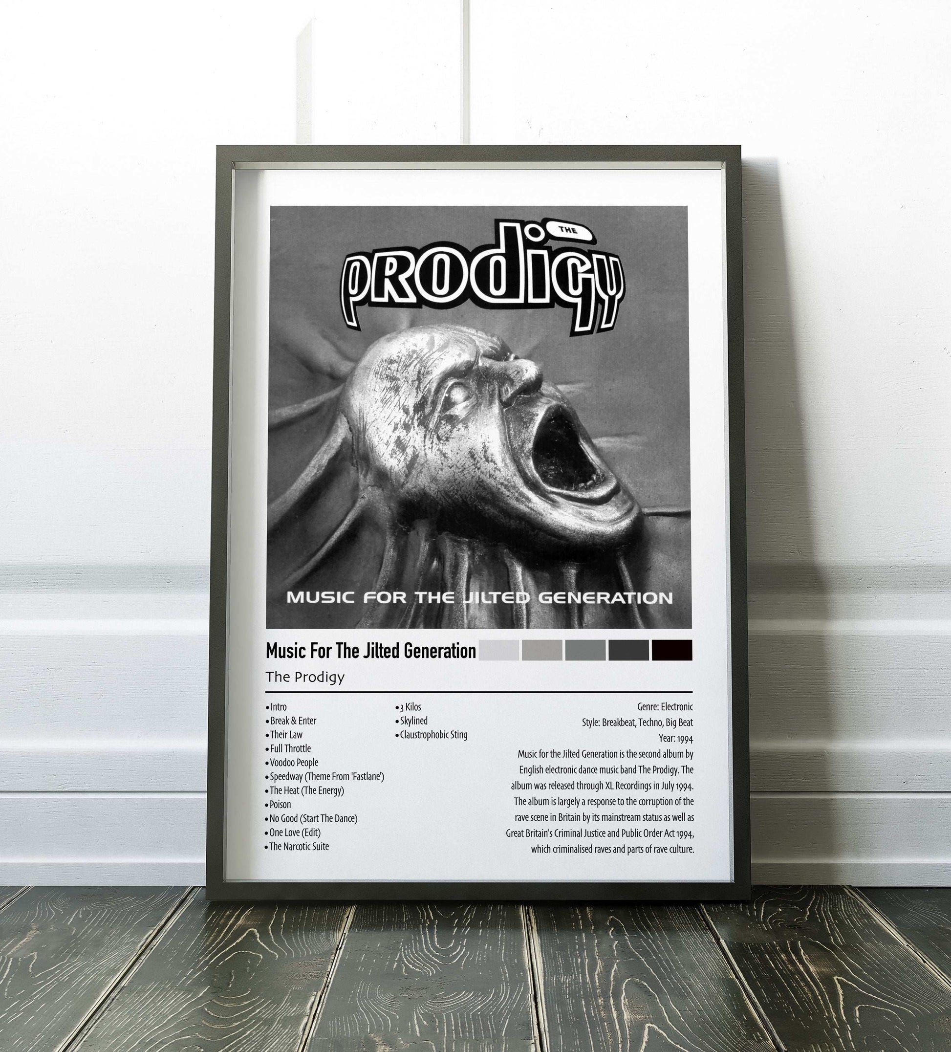 The Prodigy | Music For The Jilted Generation | Custom Album Cover Poster Print