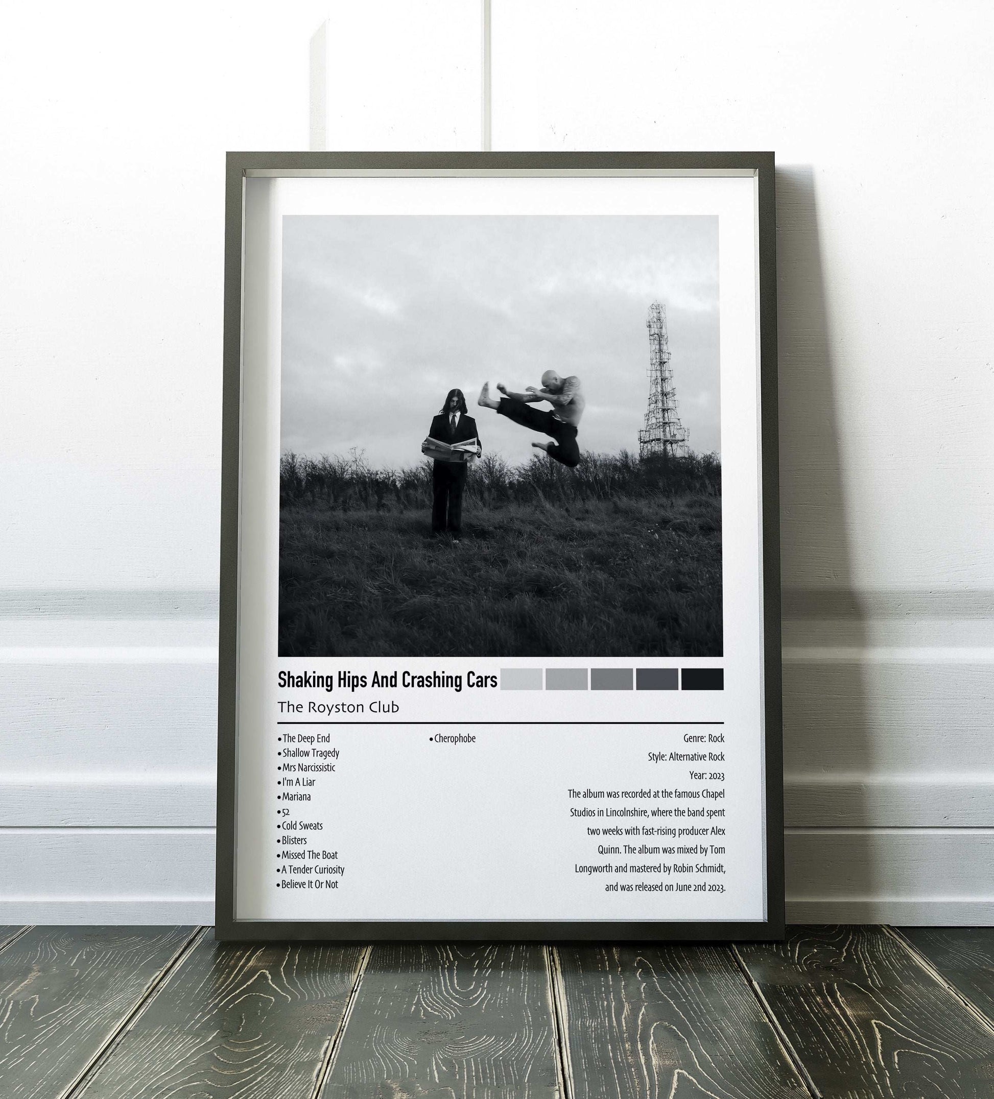 The Royston Club | Shaking Hips And Crashing Cars | Custom Album Cover Poster Print