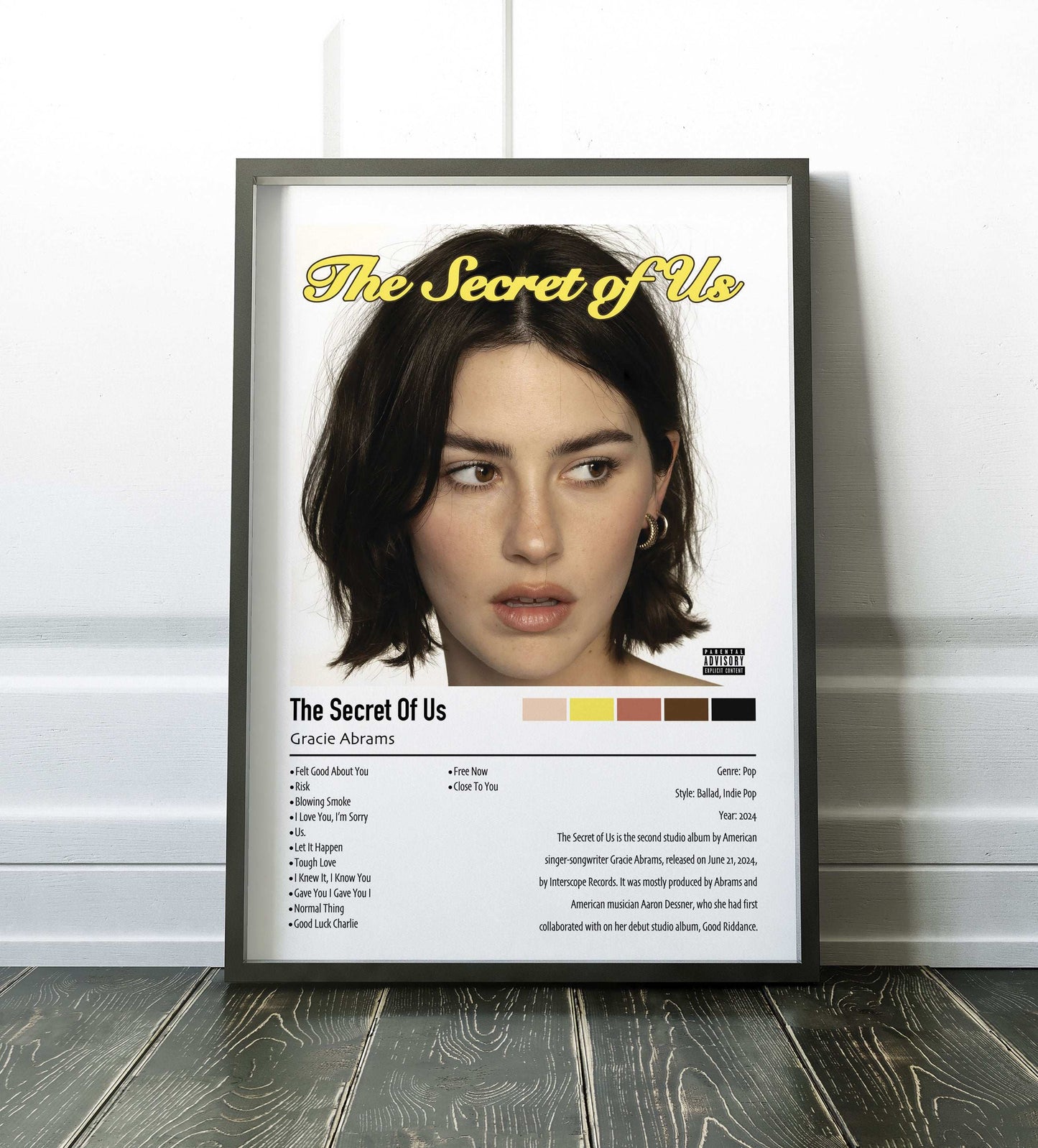 Gracie Abrams | The Secret Of Us | Custom Album Cover Poster Print