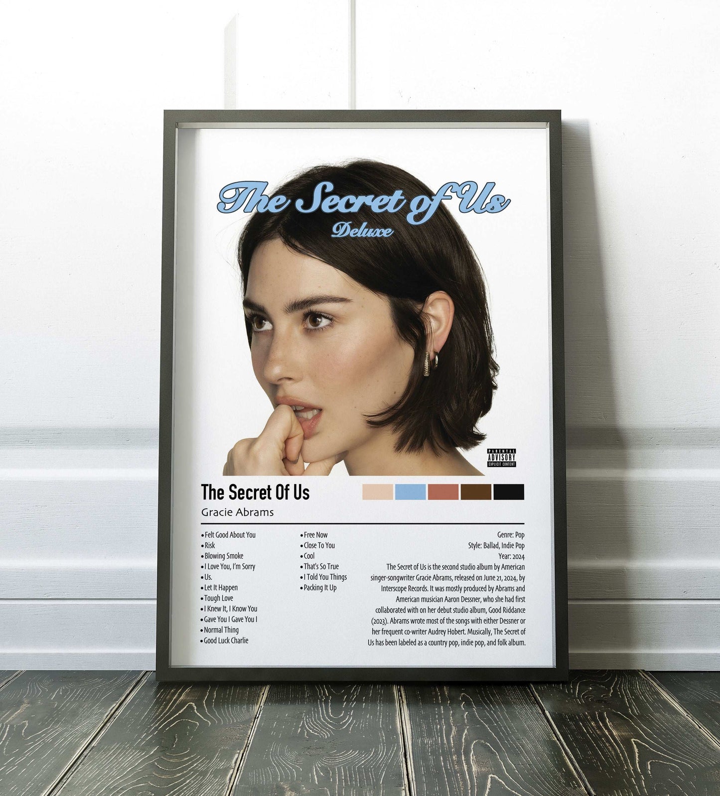 Gracie Abrams | The Secret Of Us (Deluxe) | Custom Album Cover Poster Print