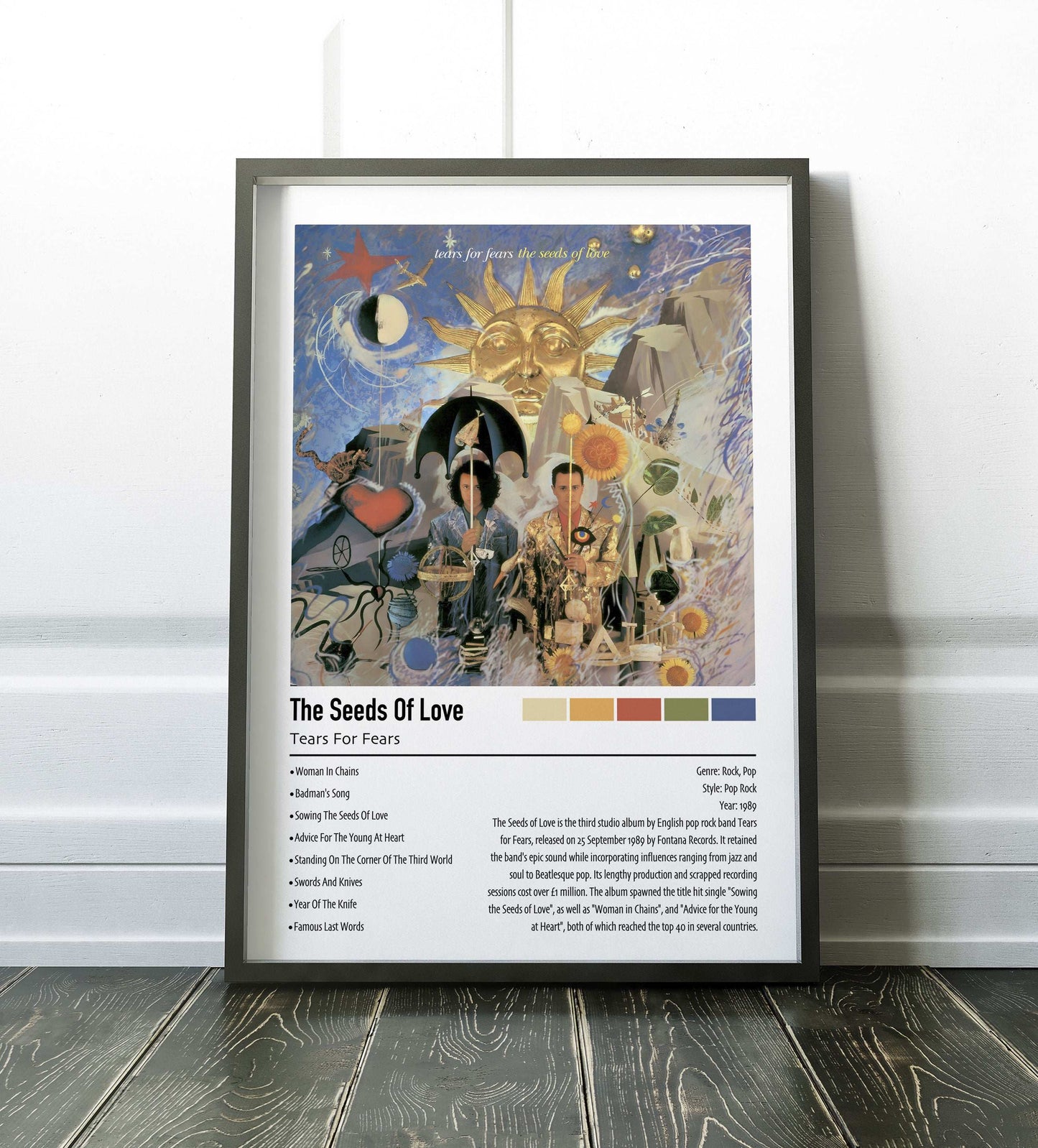 Tears For Fears | The Seeds Of Love | Custom Album Cover Poster Print