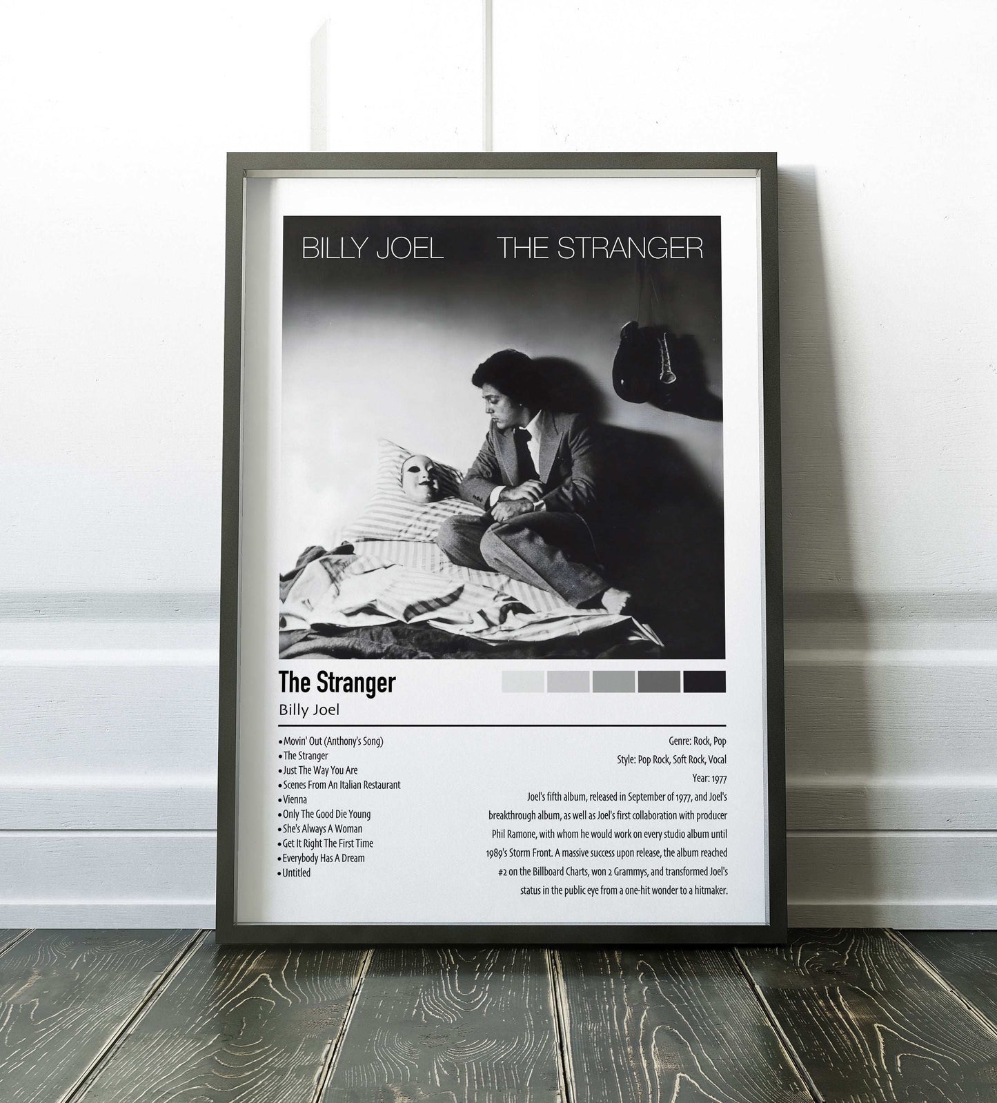 Billy Joel | The Stranger| Custom Album Cover Poster Print