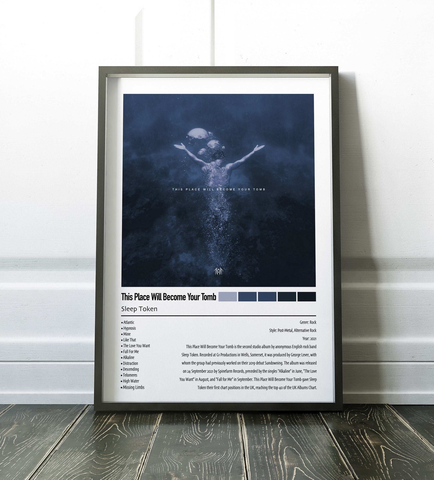 Sleep Token | This Place Will Become Your Tomb | Custom Album Cover Poster Print