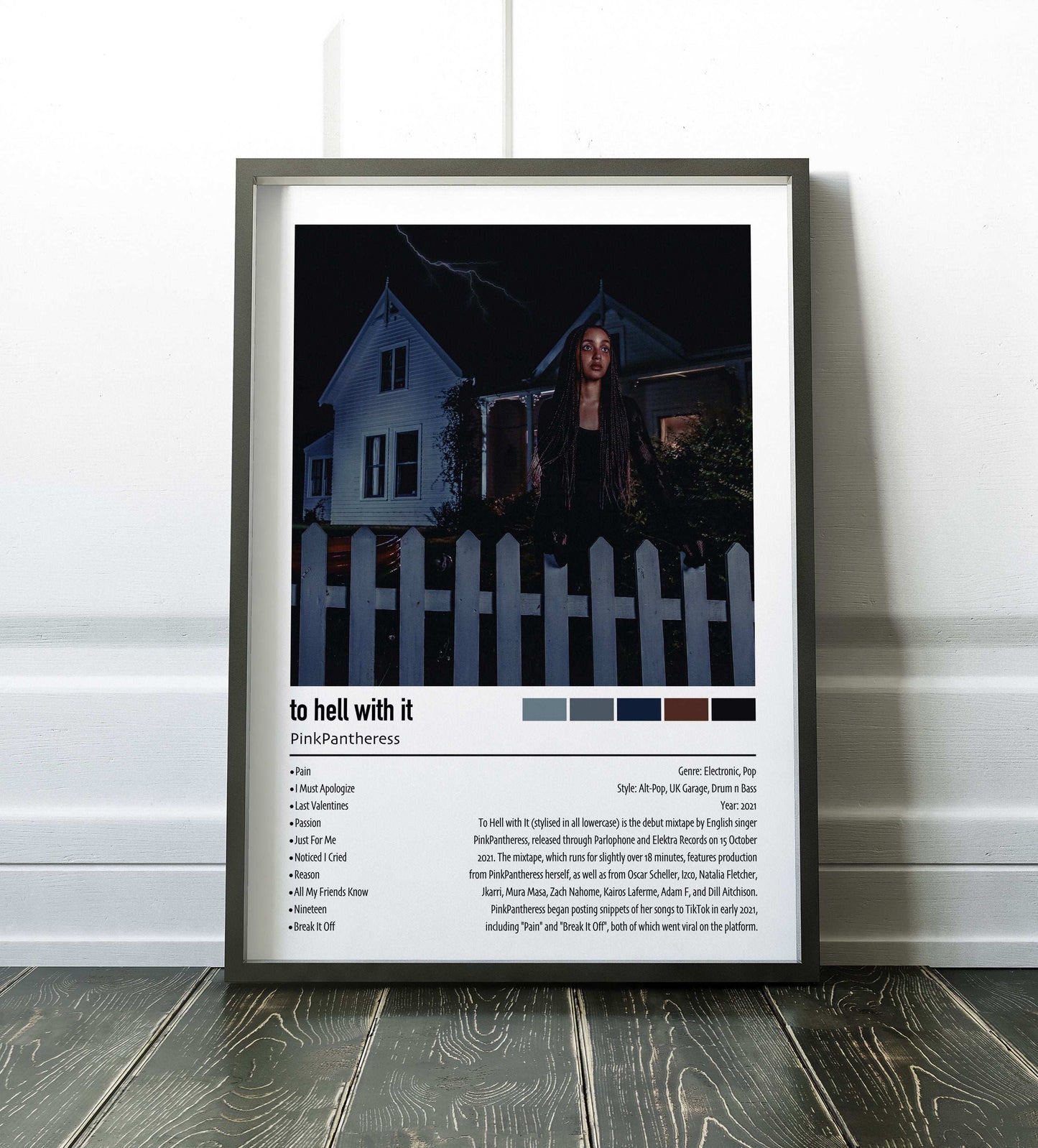 PinkPantheress | to hell with it | Custom Album Cover Poster Print