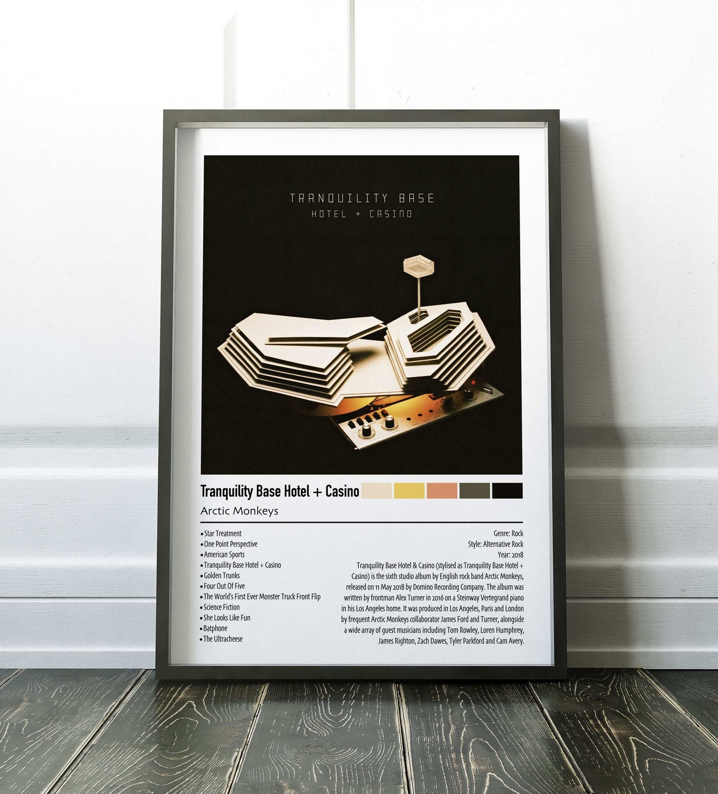 Arctic Monkeys | Tranquility Base Hotel + Casino | Custom Album Cover Poster Print