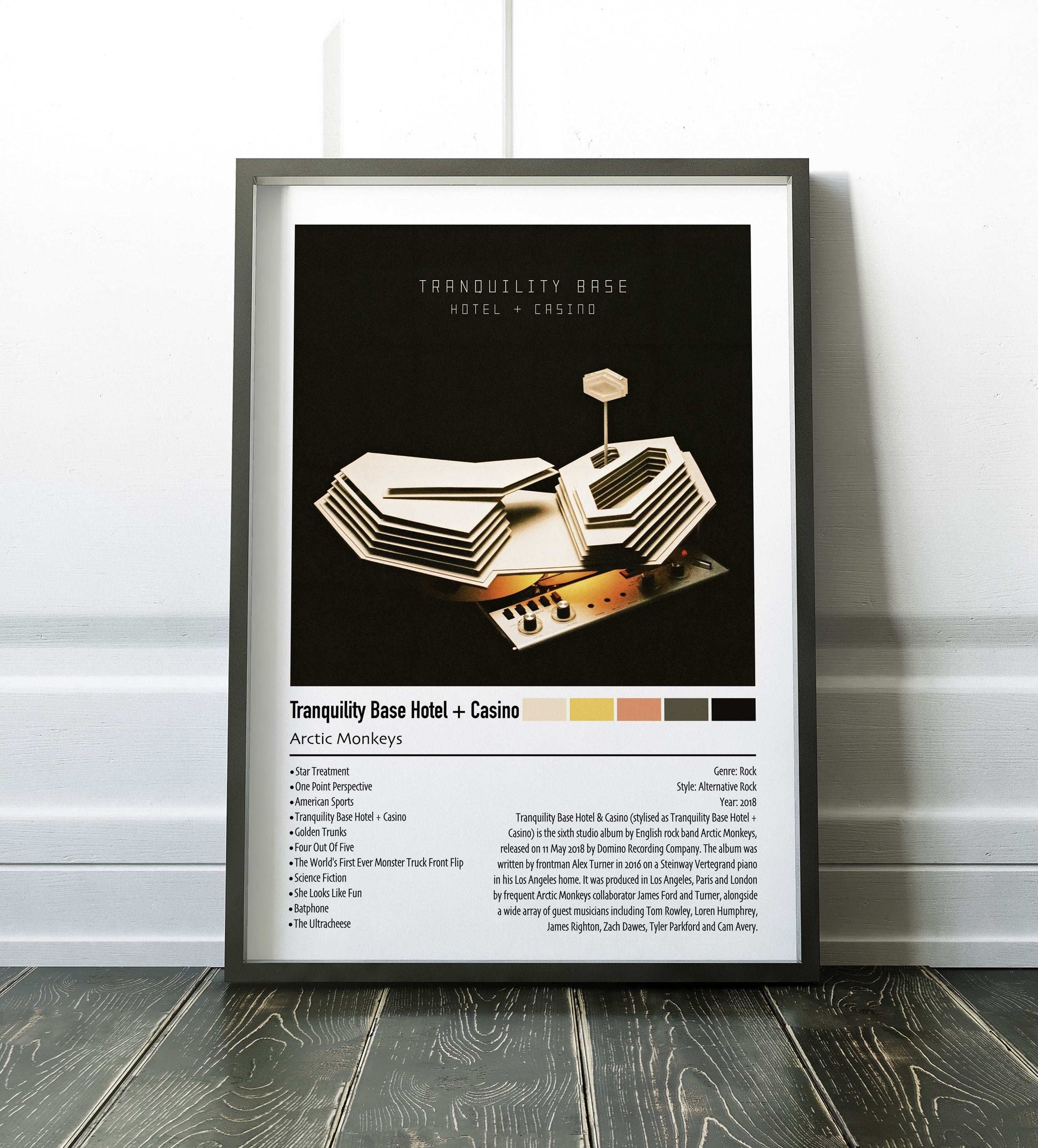 Arctic Monkeys | Tranquility Base Hotel + Casino | Custom Album Cover Poster Print