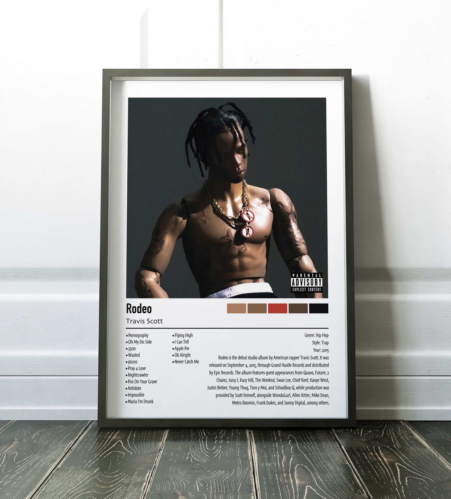 Travis Scott | Rodeo | Custom Album Cover Poster Print