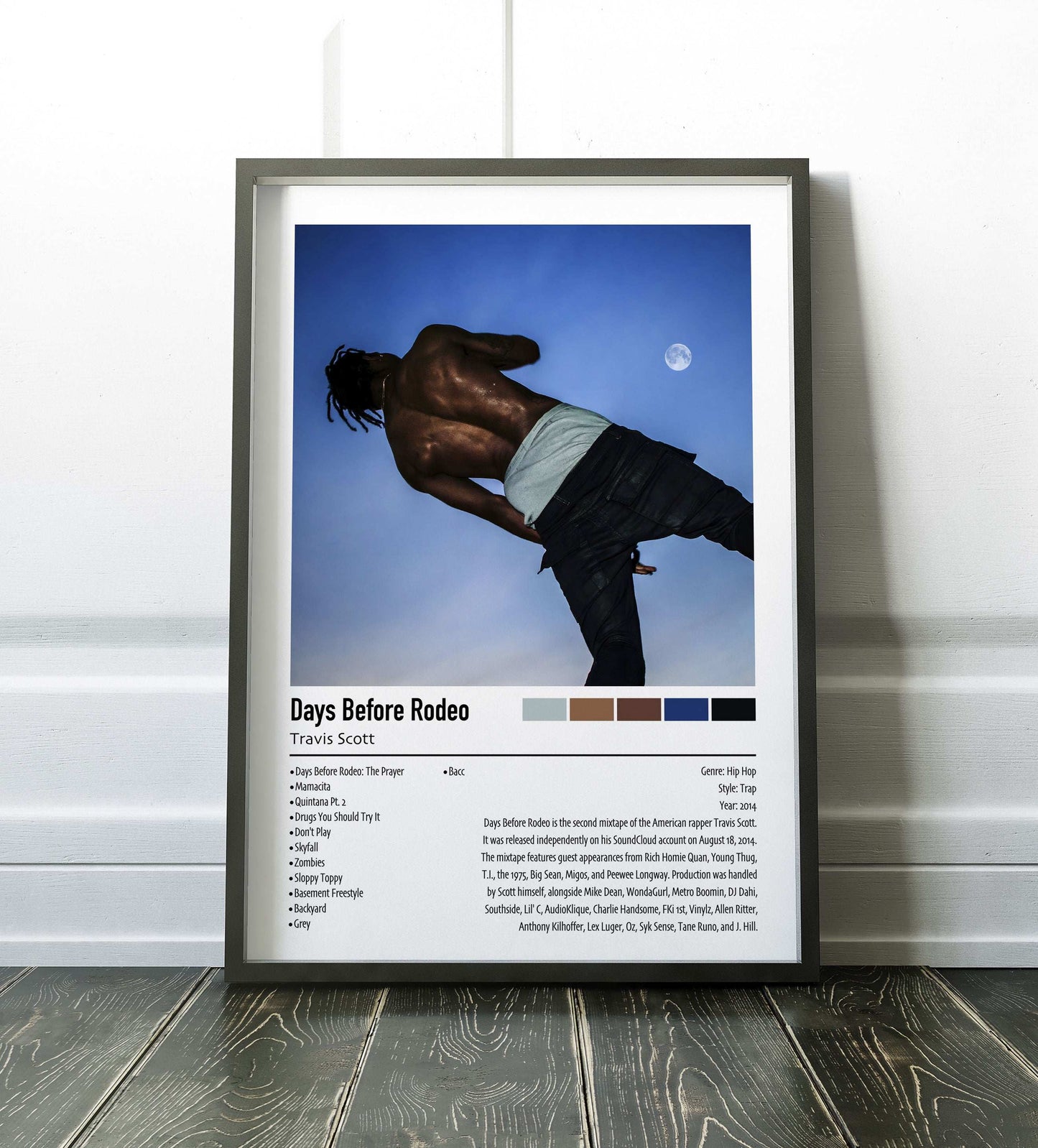 Travis Scott | Days Before Rodeo | Custom Album Cover Poster Print