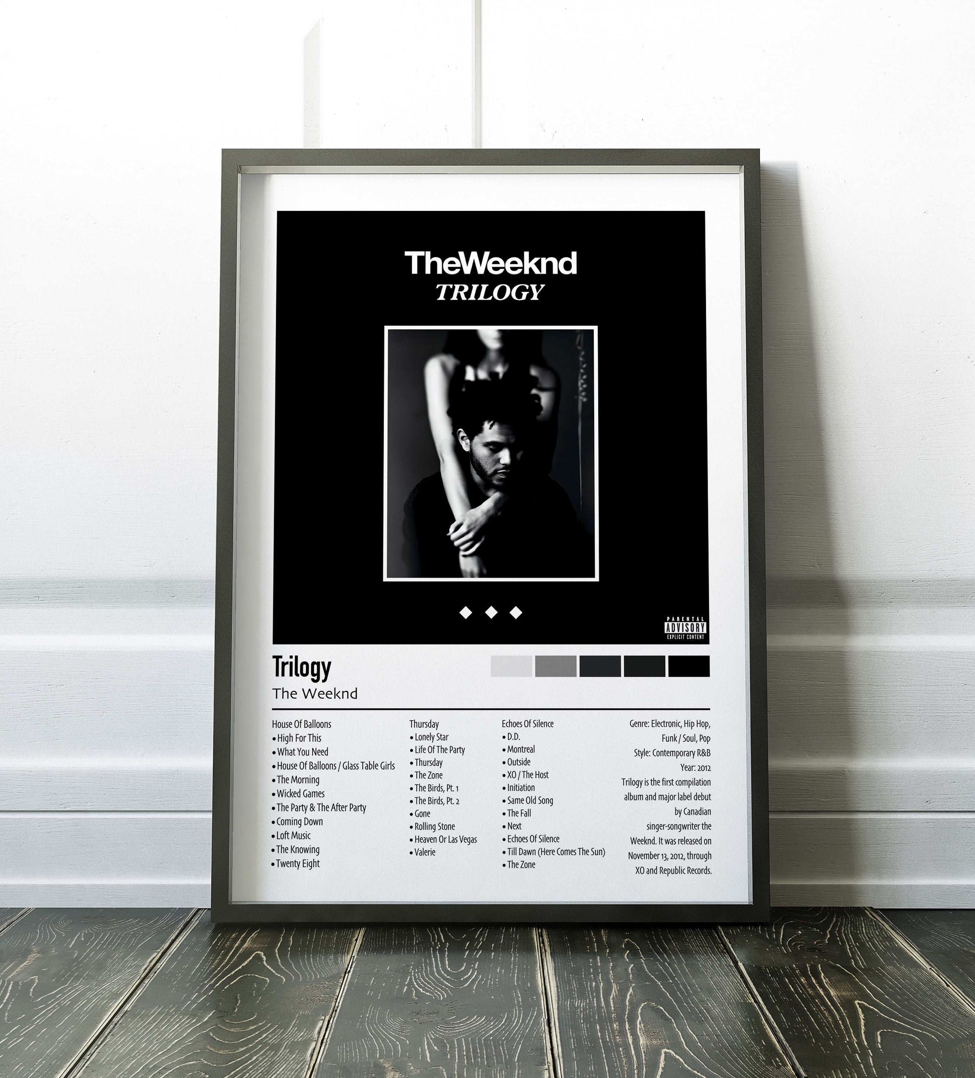 The Weeknd | Trilogy | Custom Album Cover Poster Print