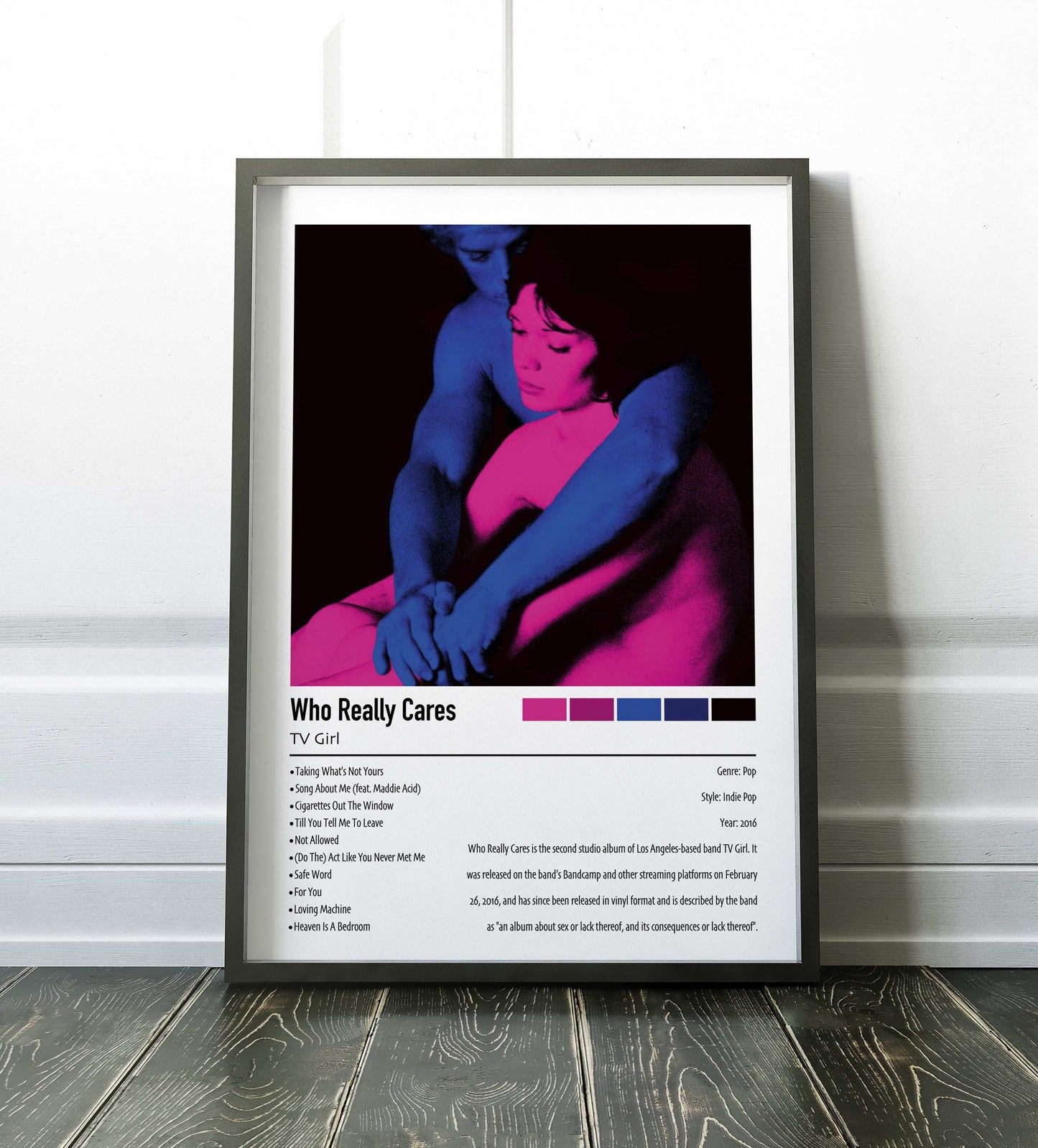 TV Girl | Who Really Cares | Custom Album Cover Poster Print