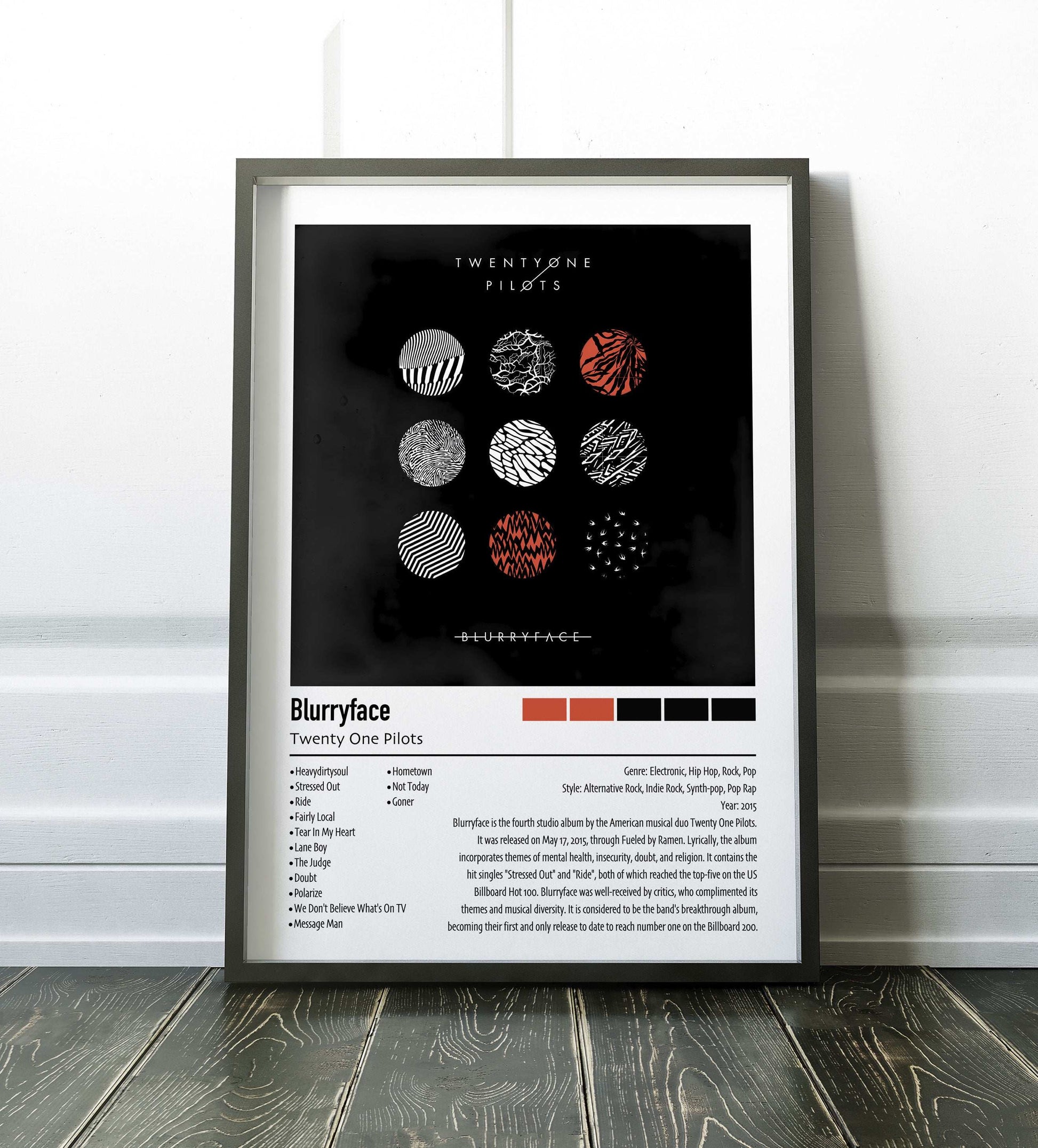 Twenty One Pilots | Blurryface | Custom Album Cover Poster Print