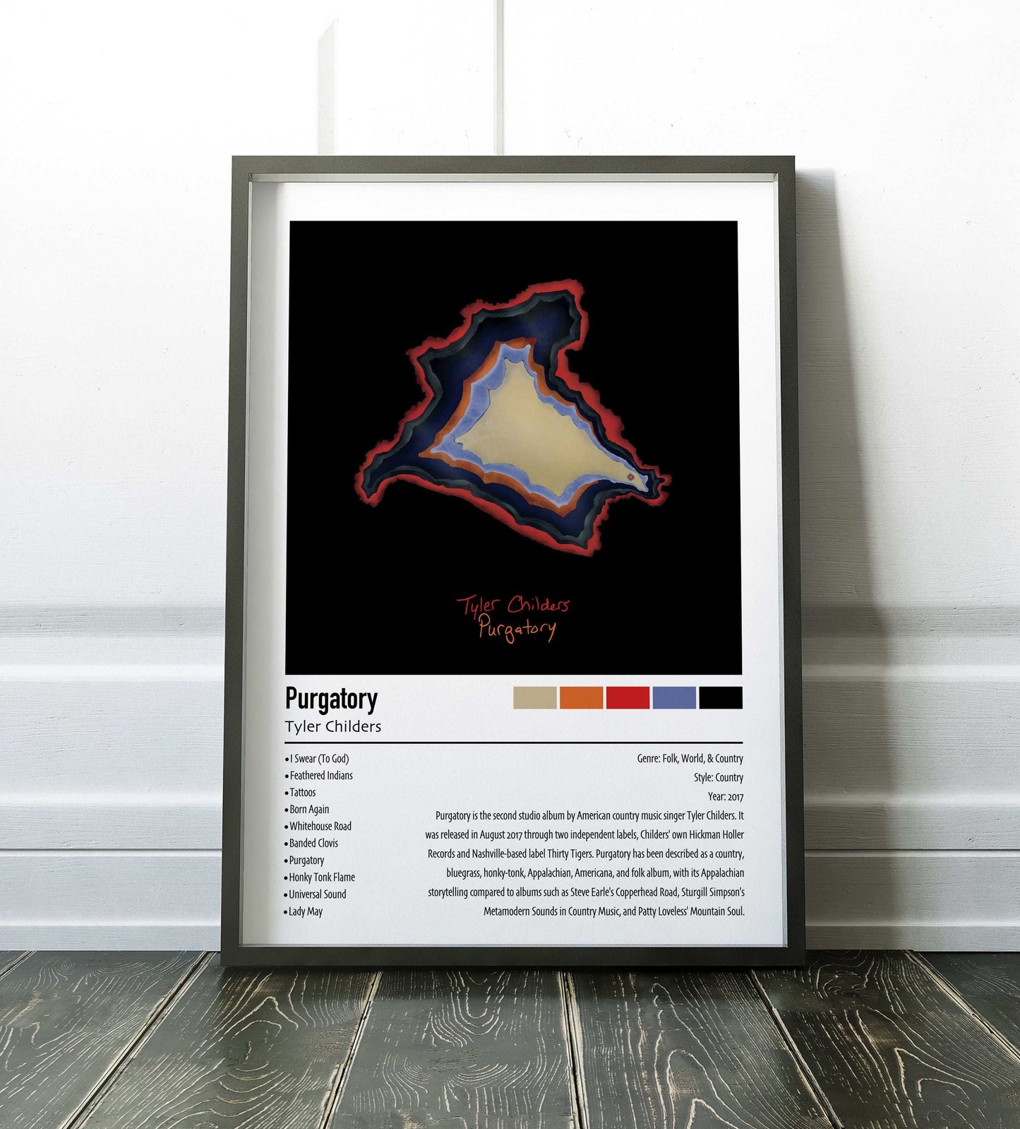 Tyler Childers | Purgatory | Custom Album Cover Poster Print