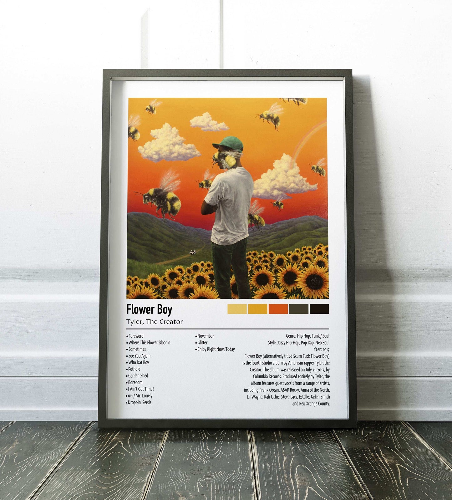 Tyler, The Creator | Flower Boy | Custom Album Cover Poster Print