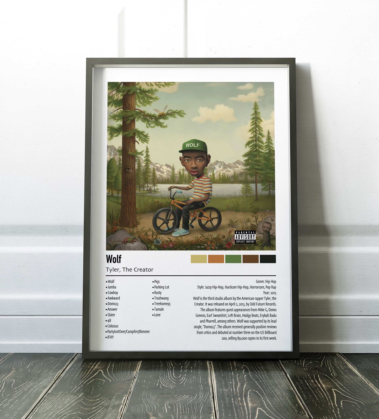 Tyler, The Creator | Wolf | Custom Album Cover Poster Print