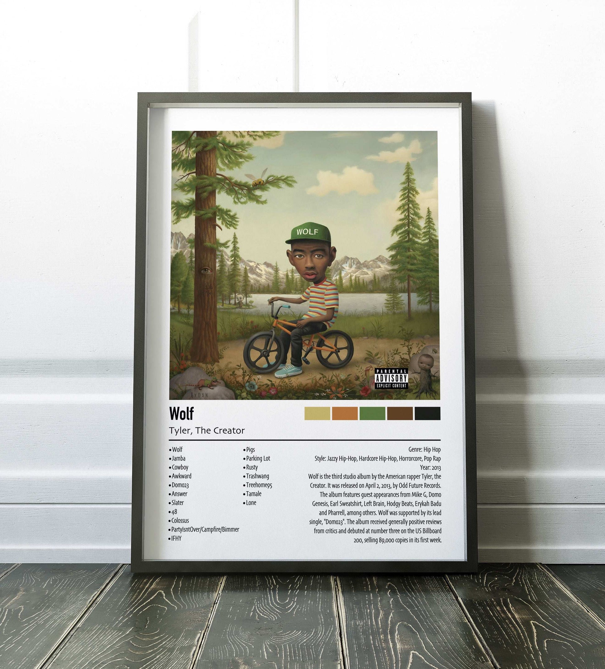 Tyler, The Creator | Wolf | Custom Album Cover Poster Print