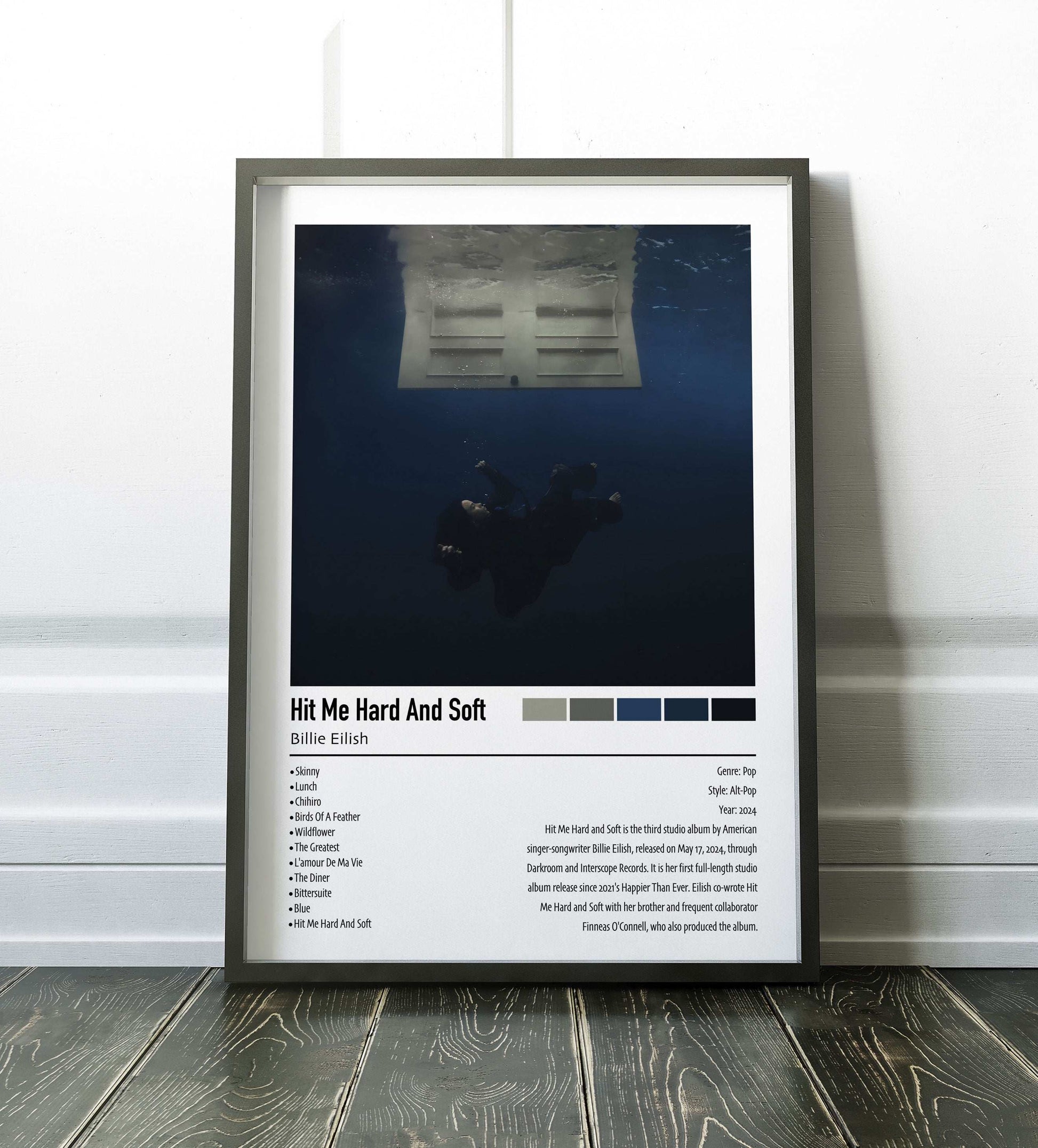 Billie Eilish | Hit Me Hard And Soft | Custom Album Cover Poster Print