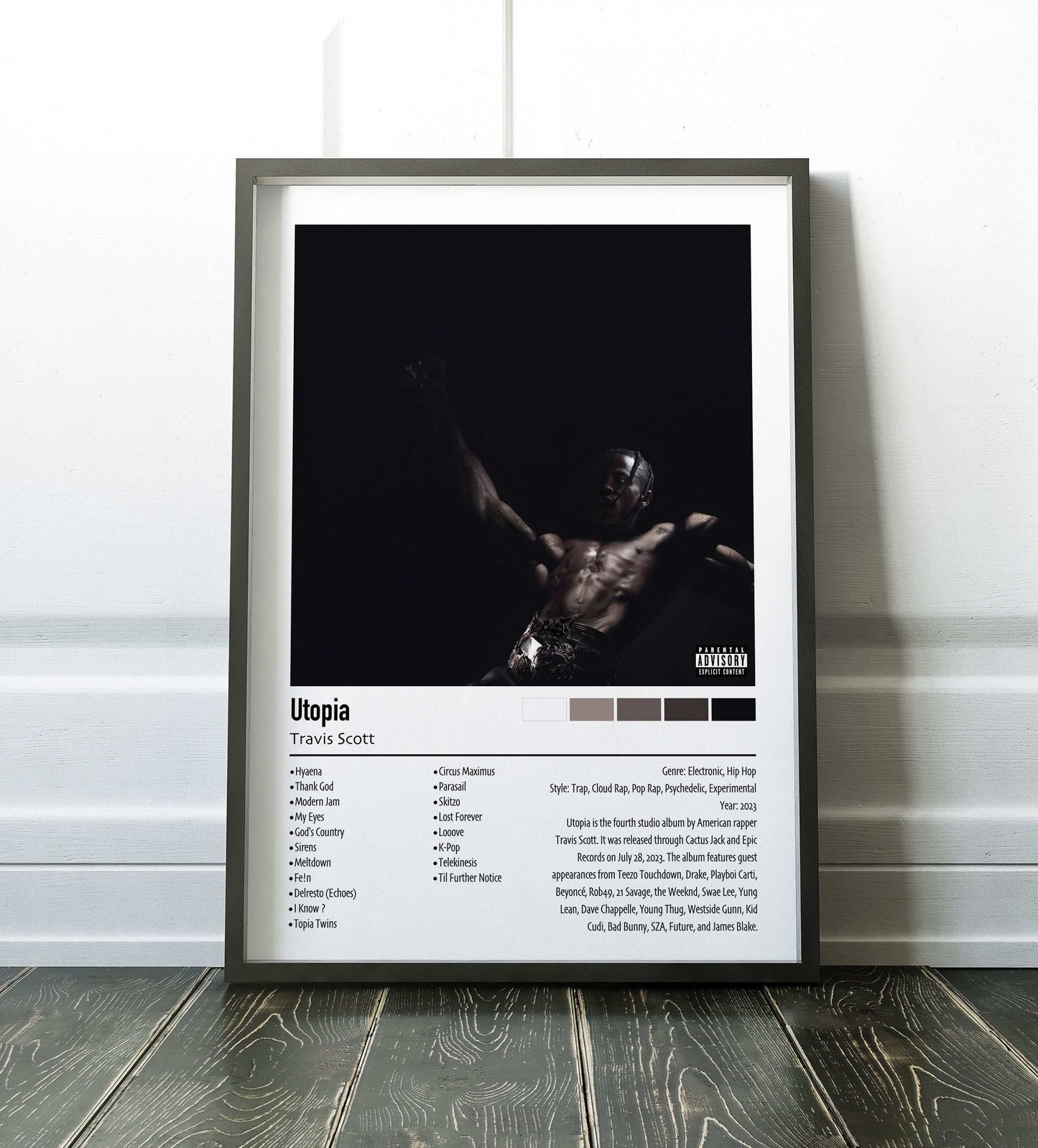 Travis Scott | Utopia | Custom Album Cover Poster Print