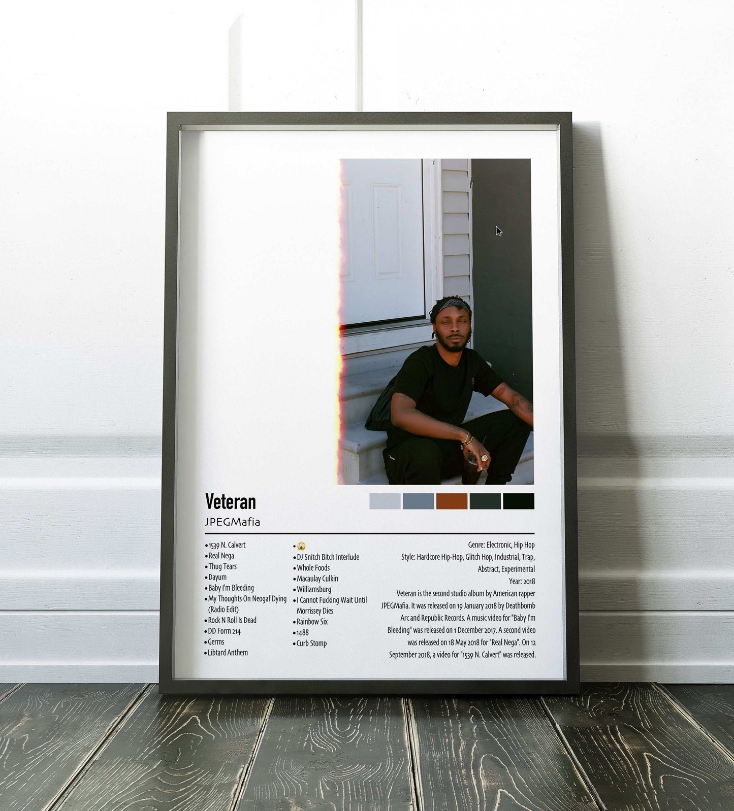 JPEGMafia | Veteran | Custom Album Cover Poster Print