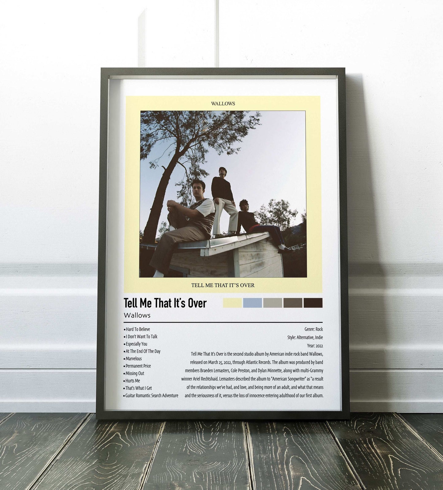 Wallows | Tell Me That It's Over | Custom Album Cover Poster Print