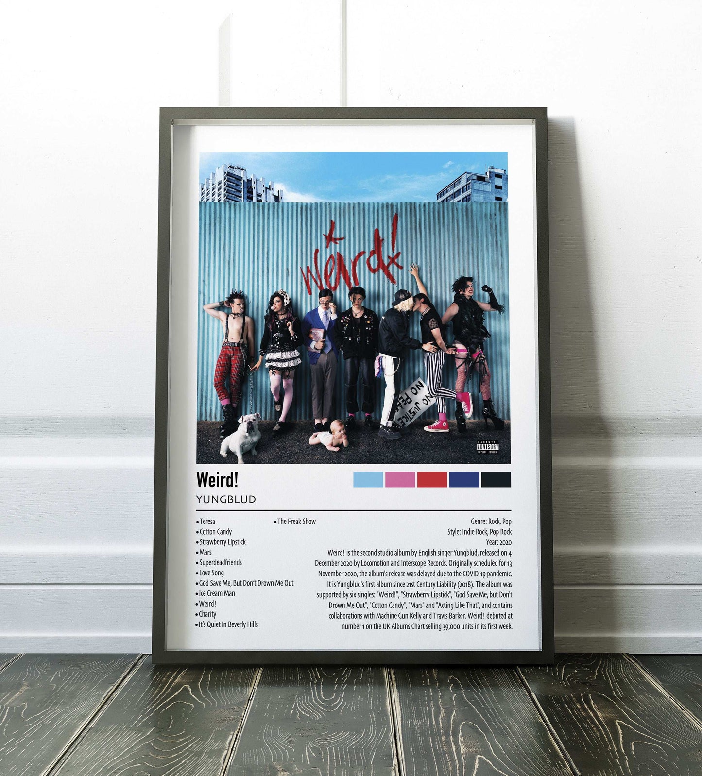 YUNGBLUD | Weird! | Custom Album Cover Poster Print