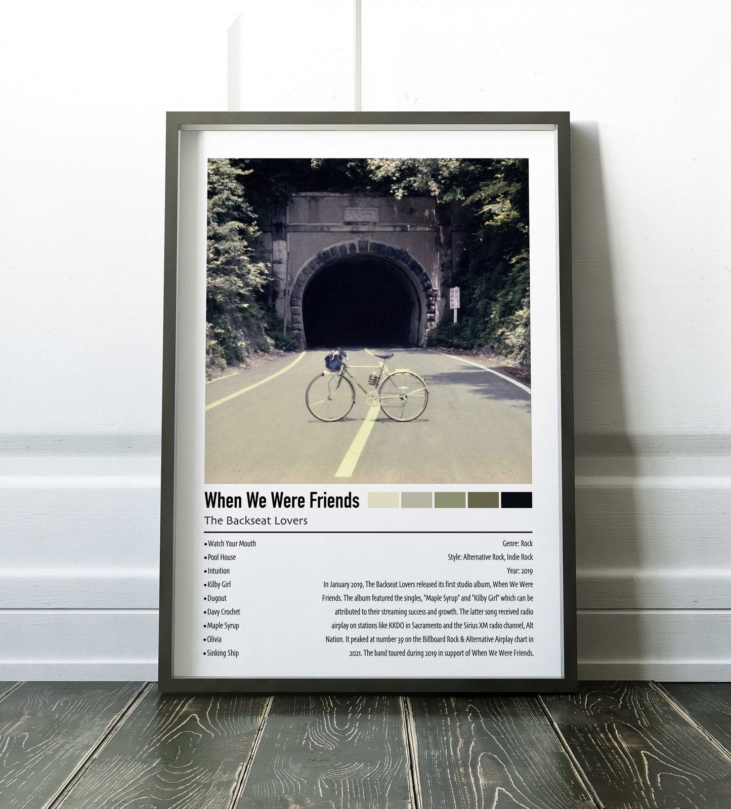 The Backseat Lovers | When We Were Friends | Custom Album Cover Poster Print